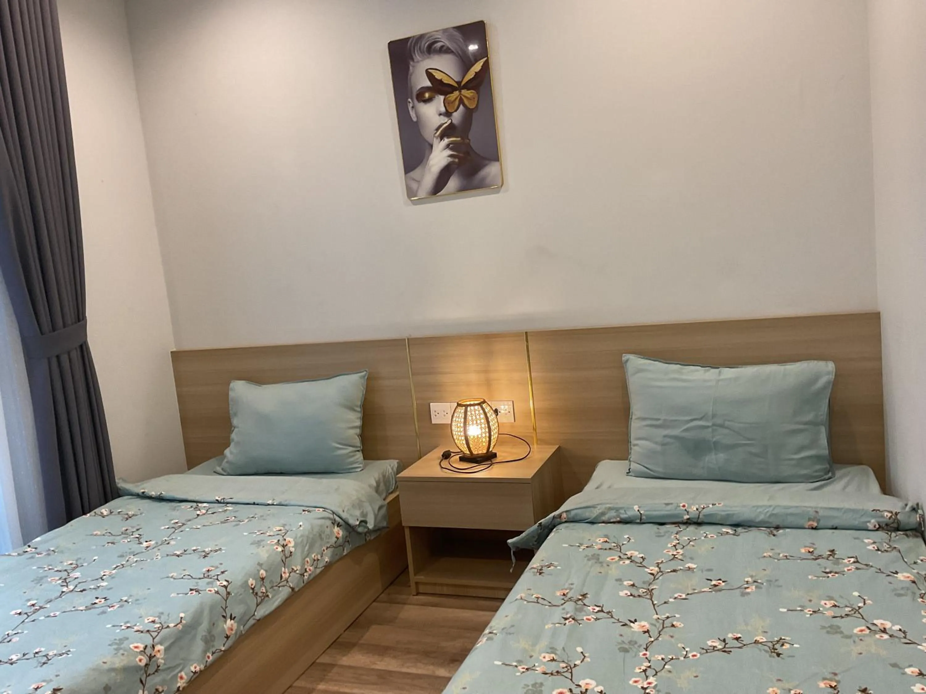 Bed in Green Inn Phu Quoc Hotel