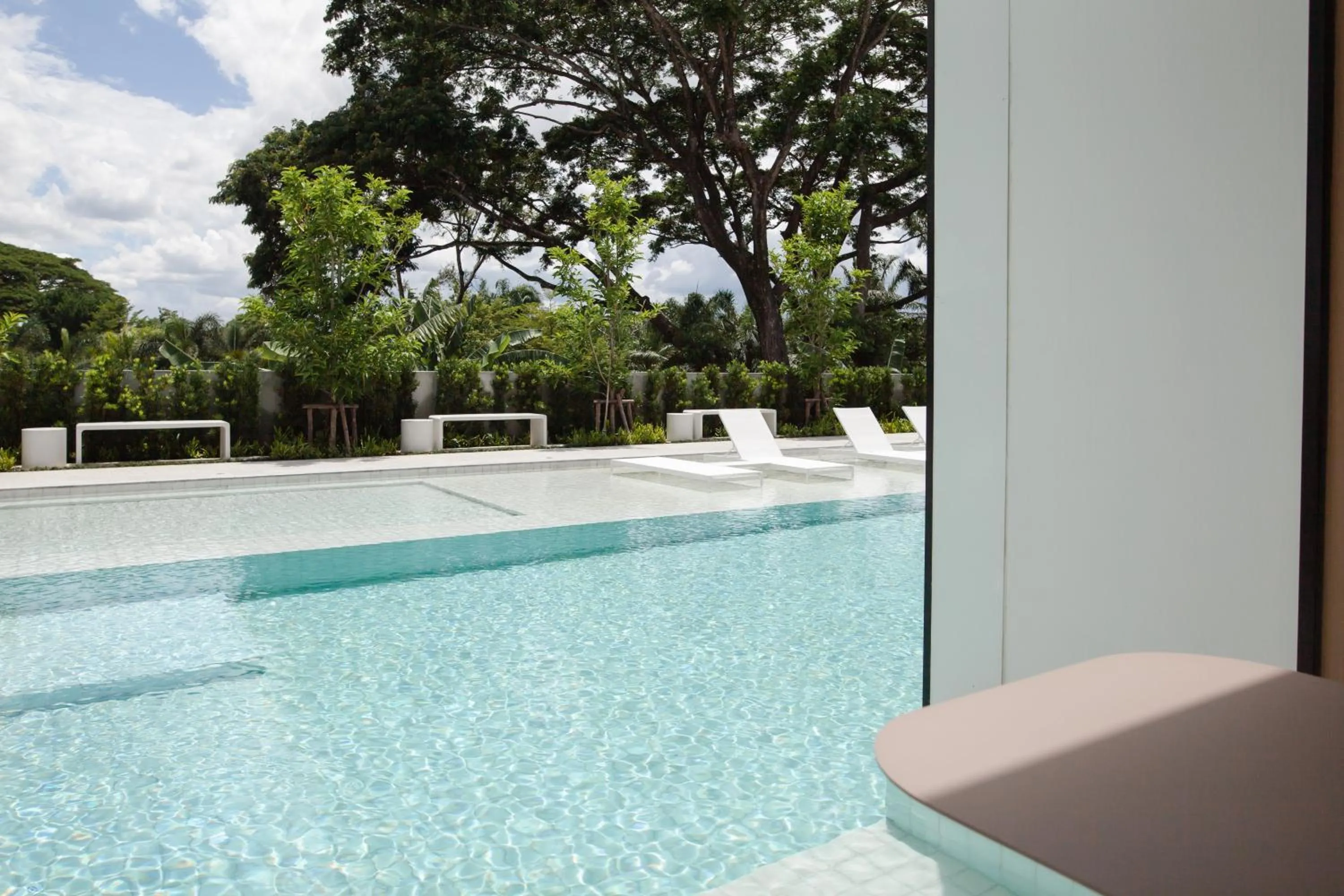 Pool view in Riva Vista Riverfront Resort Chiang Rai