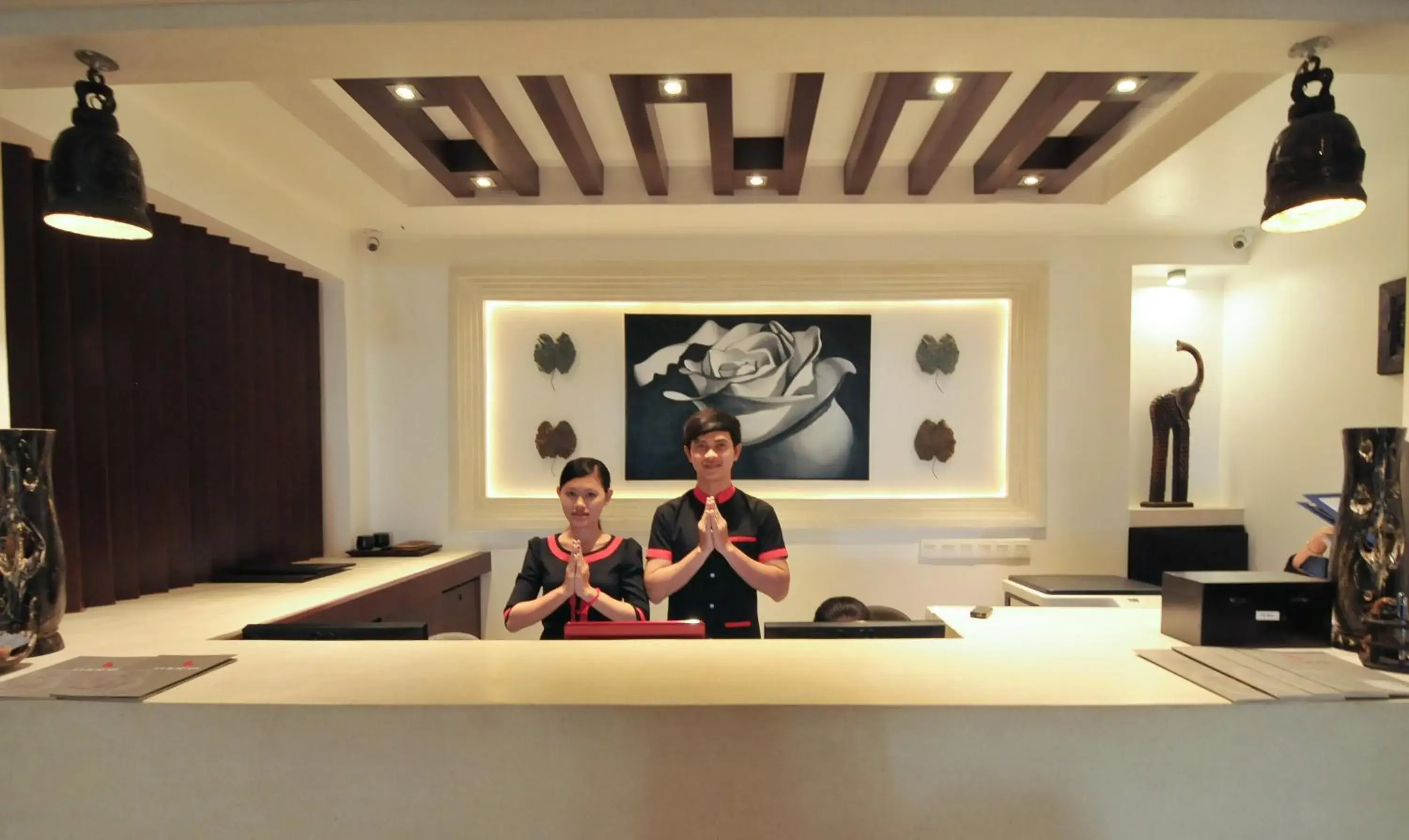 Lobby or reception in La Rose Suites Lobby or reception in La Rose Suites