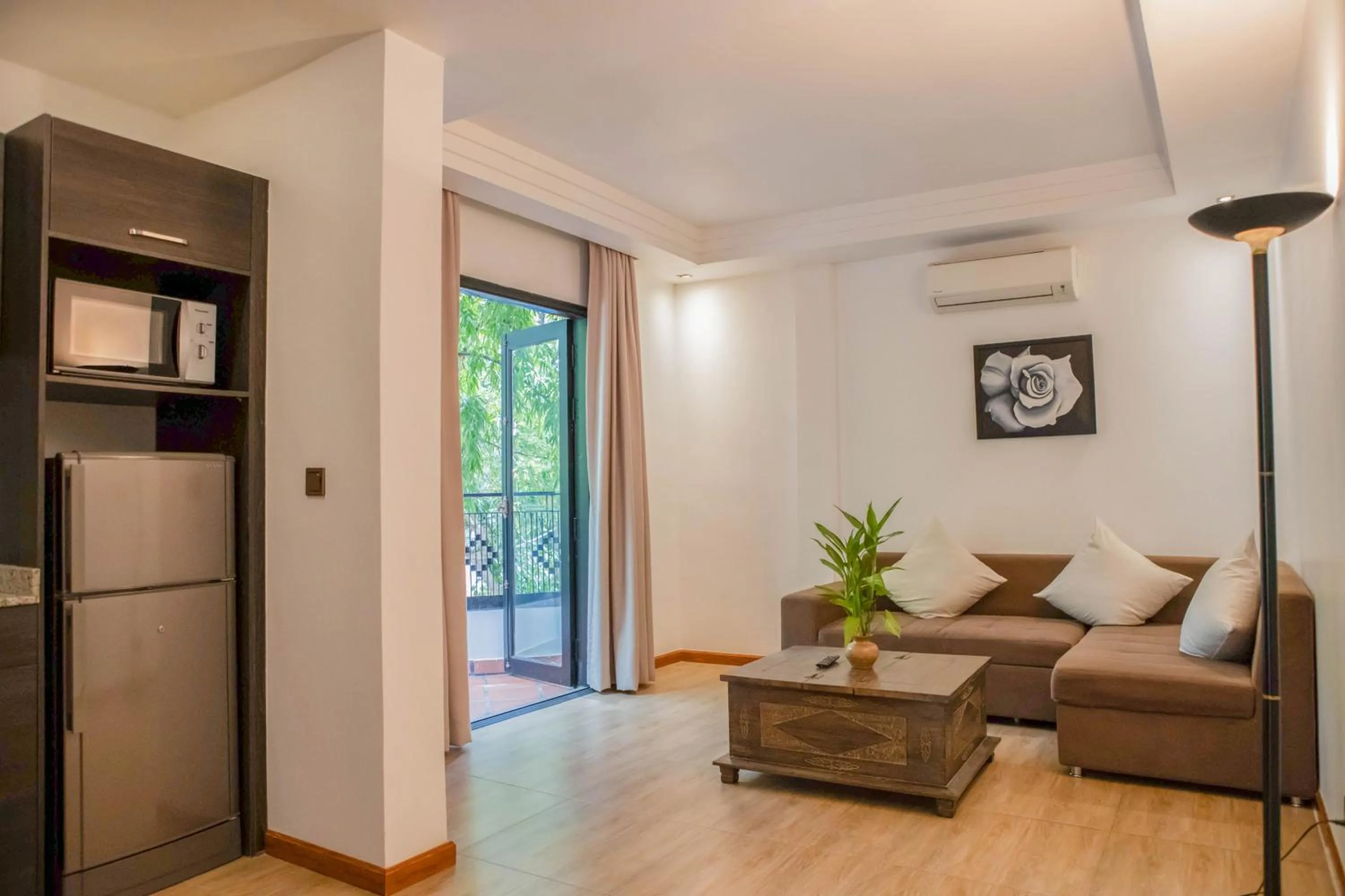 Living room in La Rose Suites