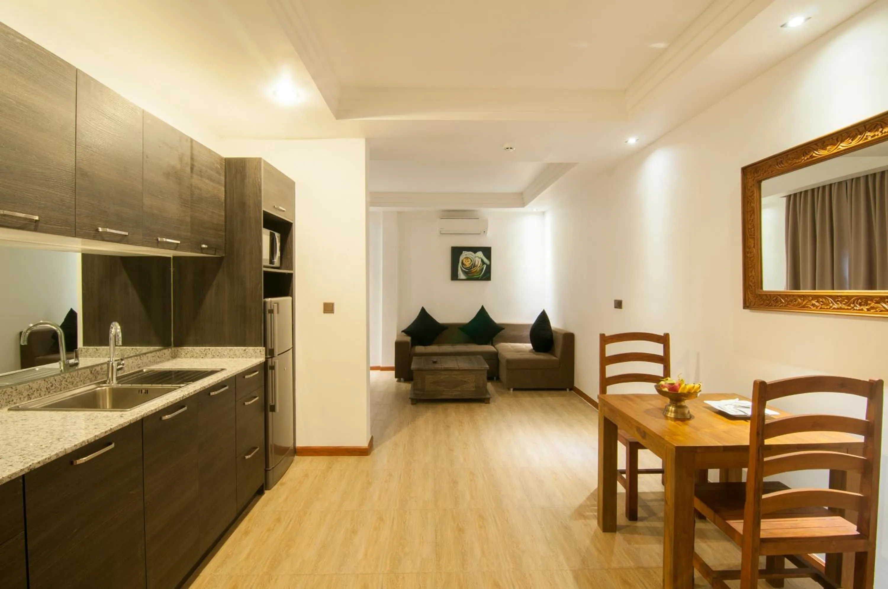 Living room in La Rose Suites