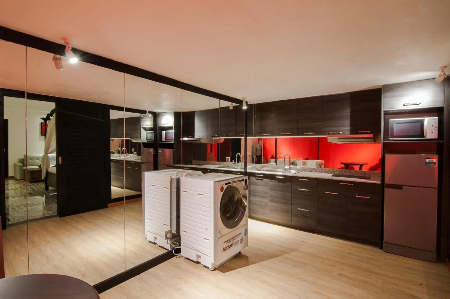 kitchen in La Rose Suites