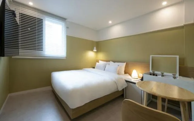 Bed in Hotel Yaja Gwangalli