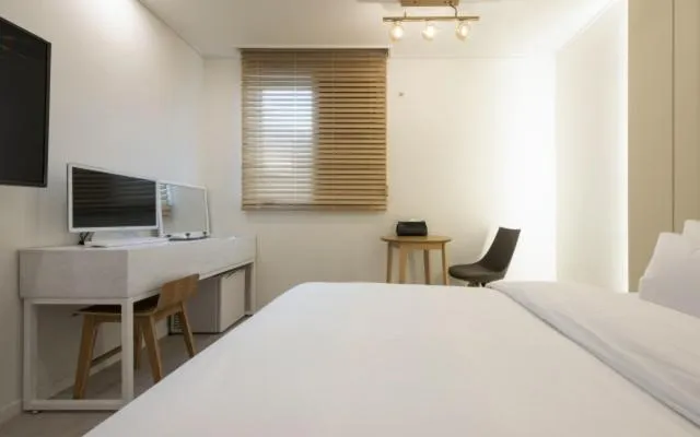 Bed in Hotel Yaja Gwangalli