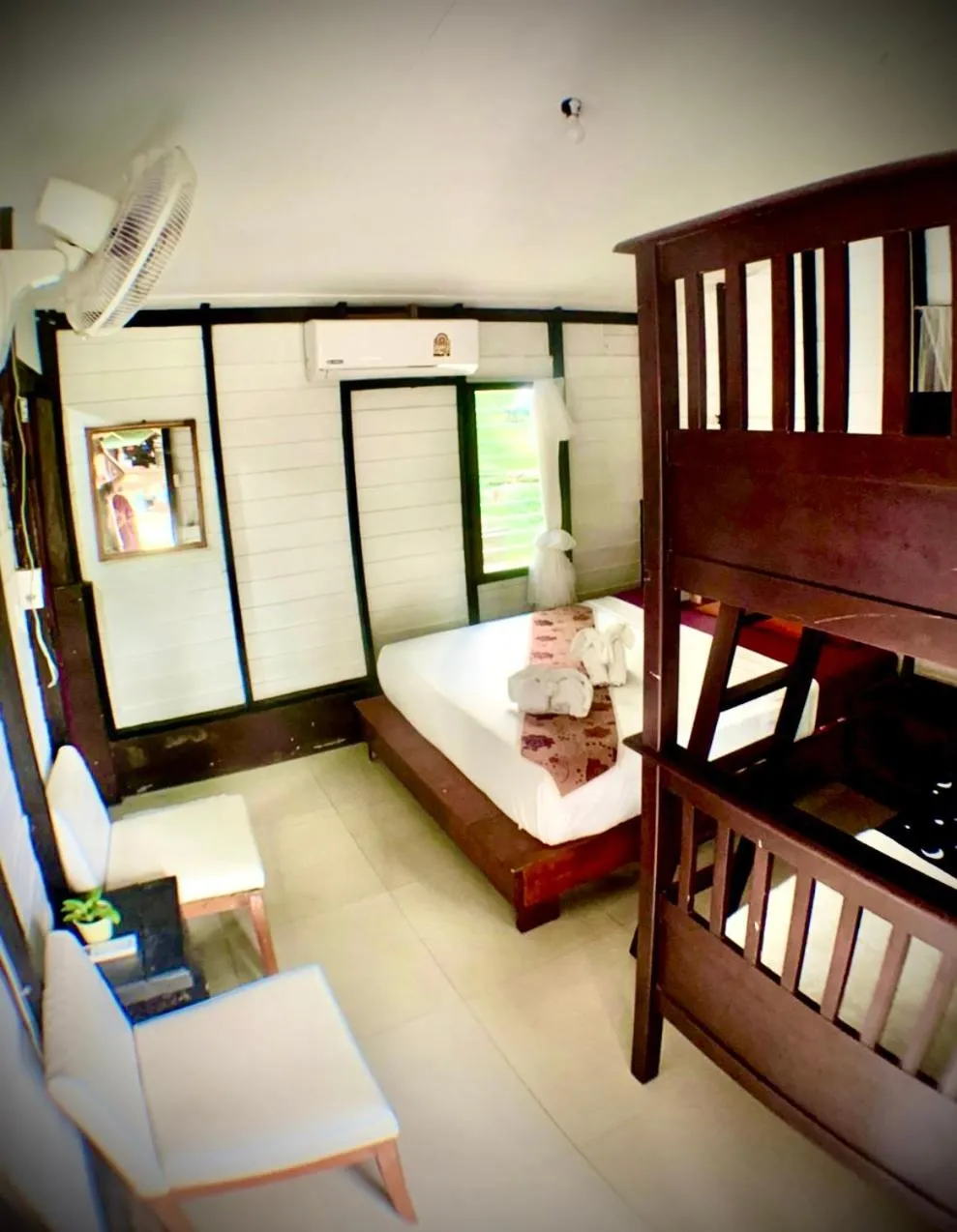 Photo of the whole room, Bed in Leaf House Bungalows SHA PLUS approved