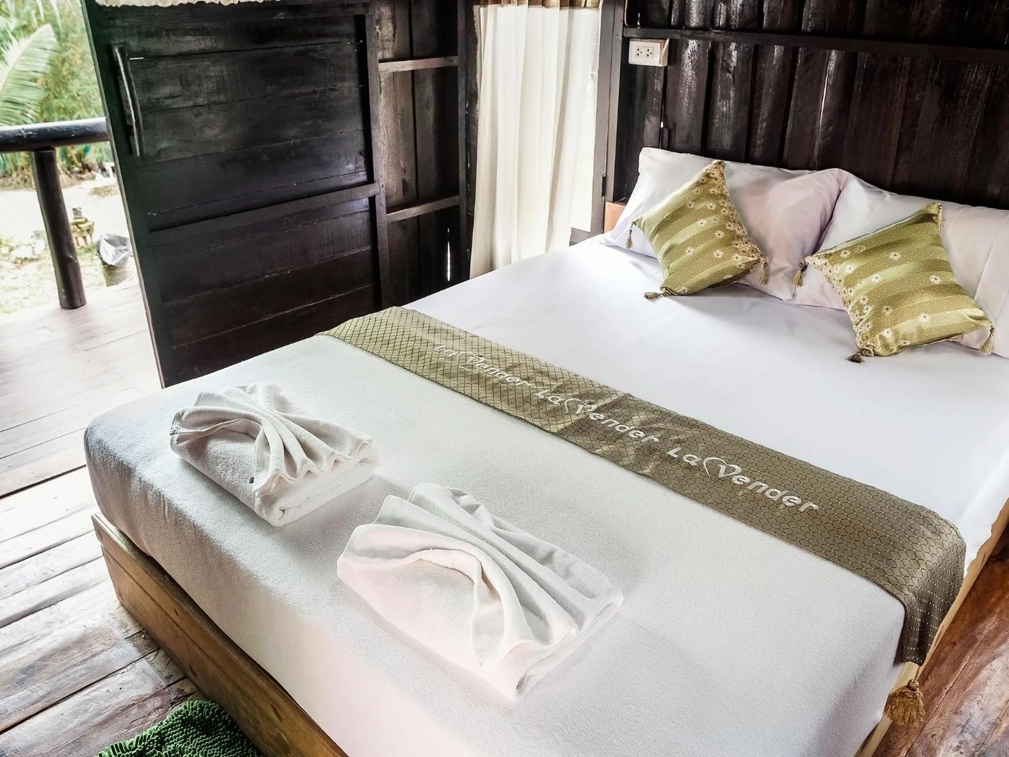 Bed in Leaf House Bungalows SHA PLUS approved