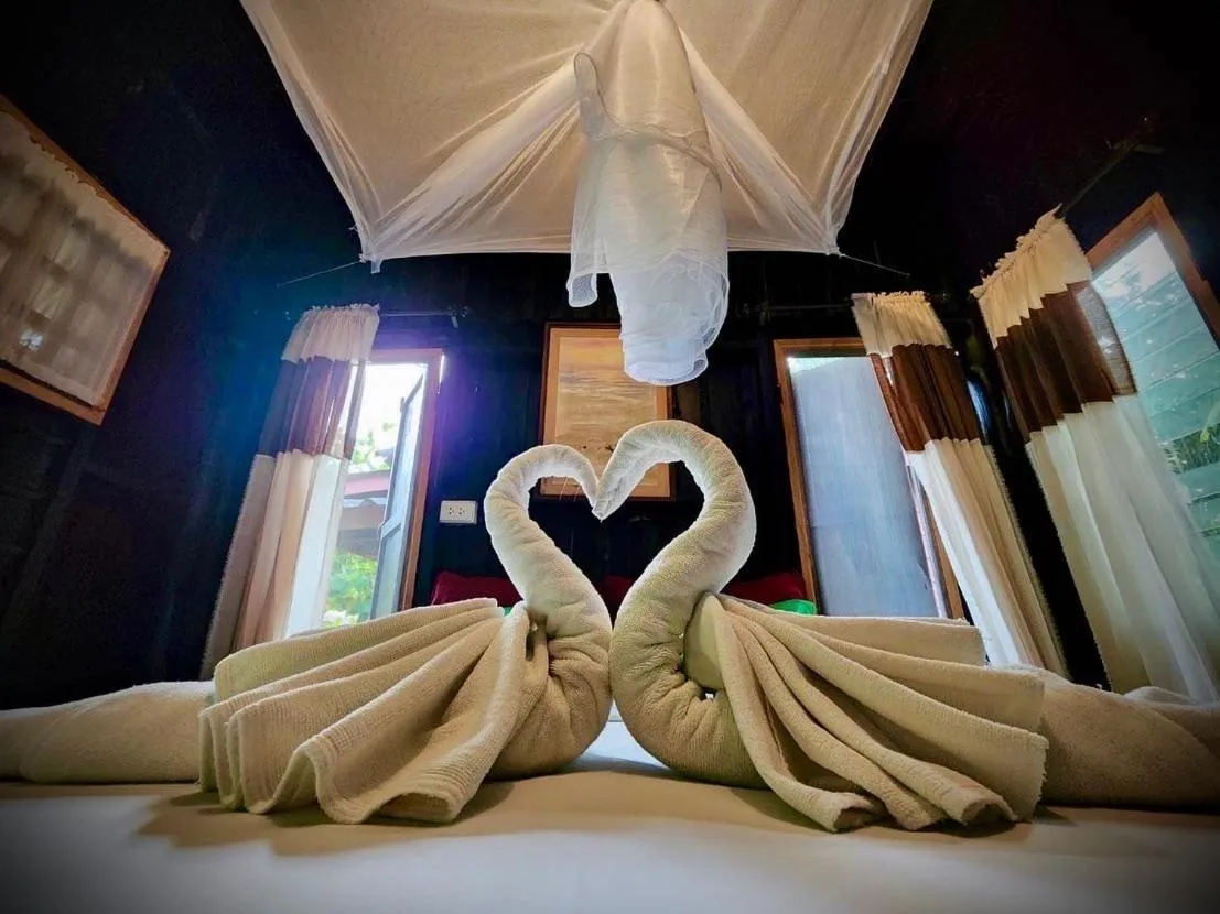 Bed in Leaf House Bungalows SHA PLUS approved