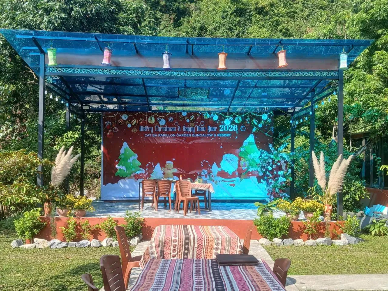 Patio in Catba Papillon Garden Bungalows & Resort