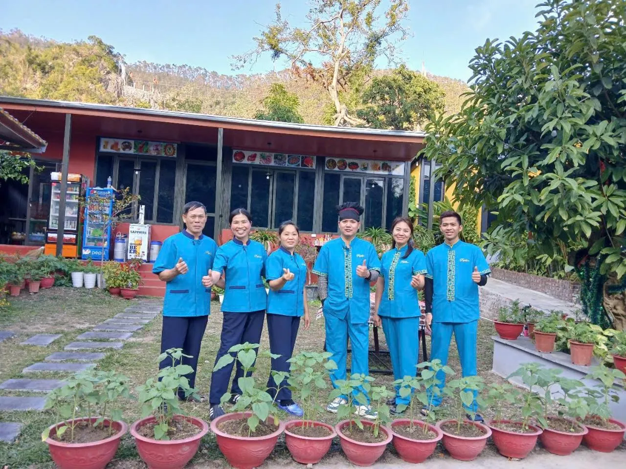 Patio in Catba Papillon Garden Bungalows & Resort