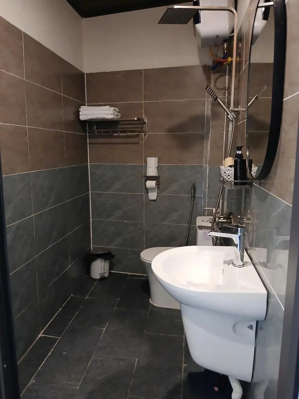 Toilet in Catba Papillon Garden Bungalows & Resort