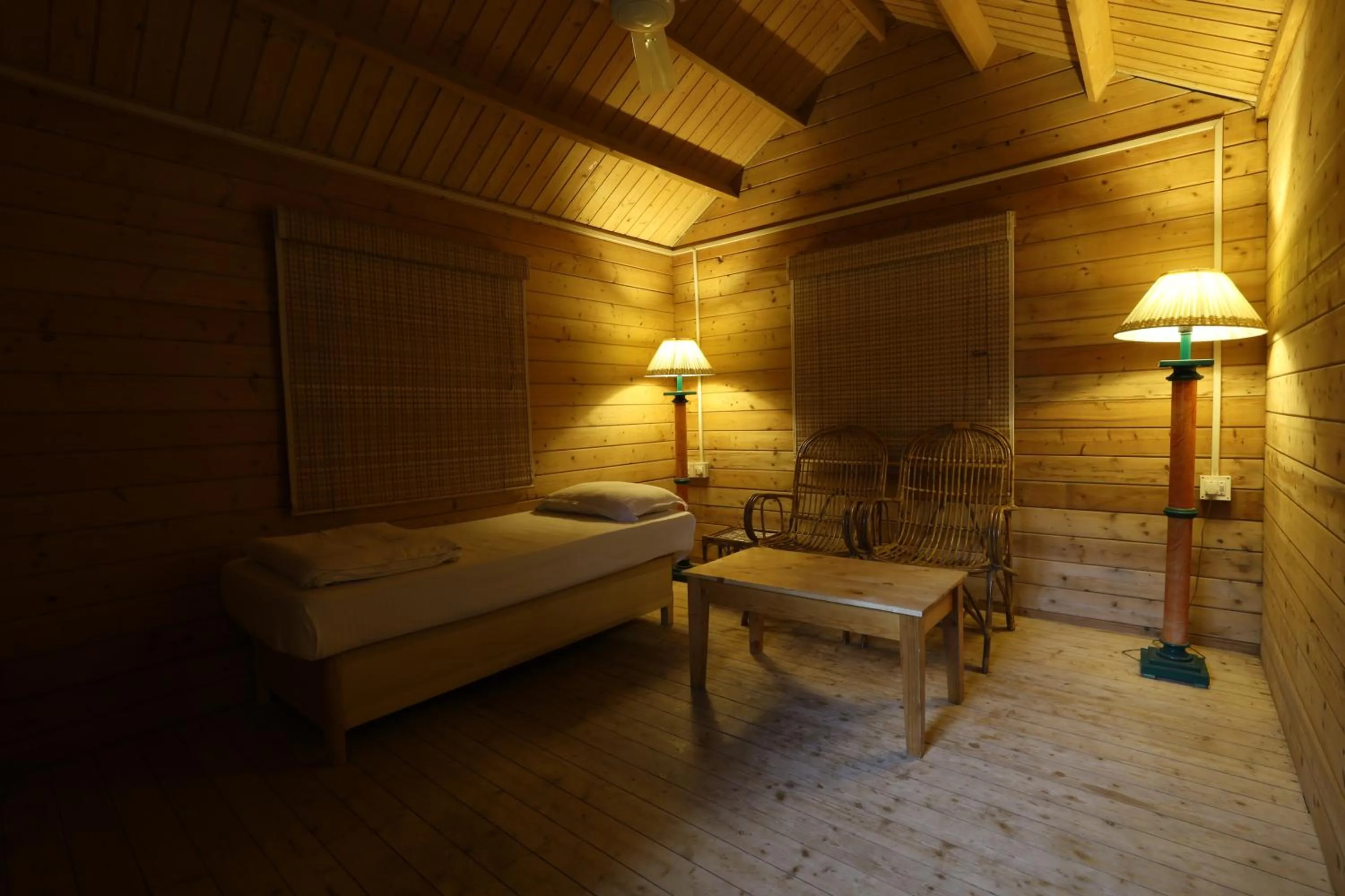 Living room, Bed in Lotus an Eco Resort Konark