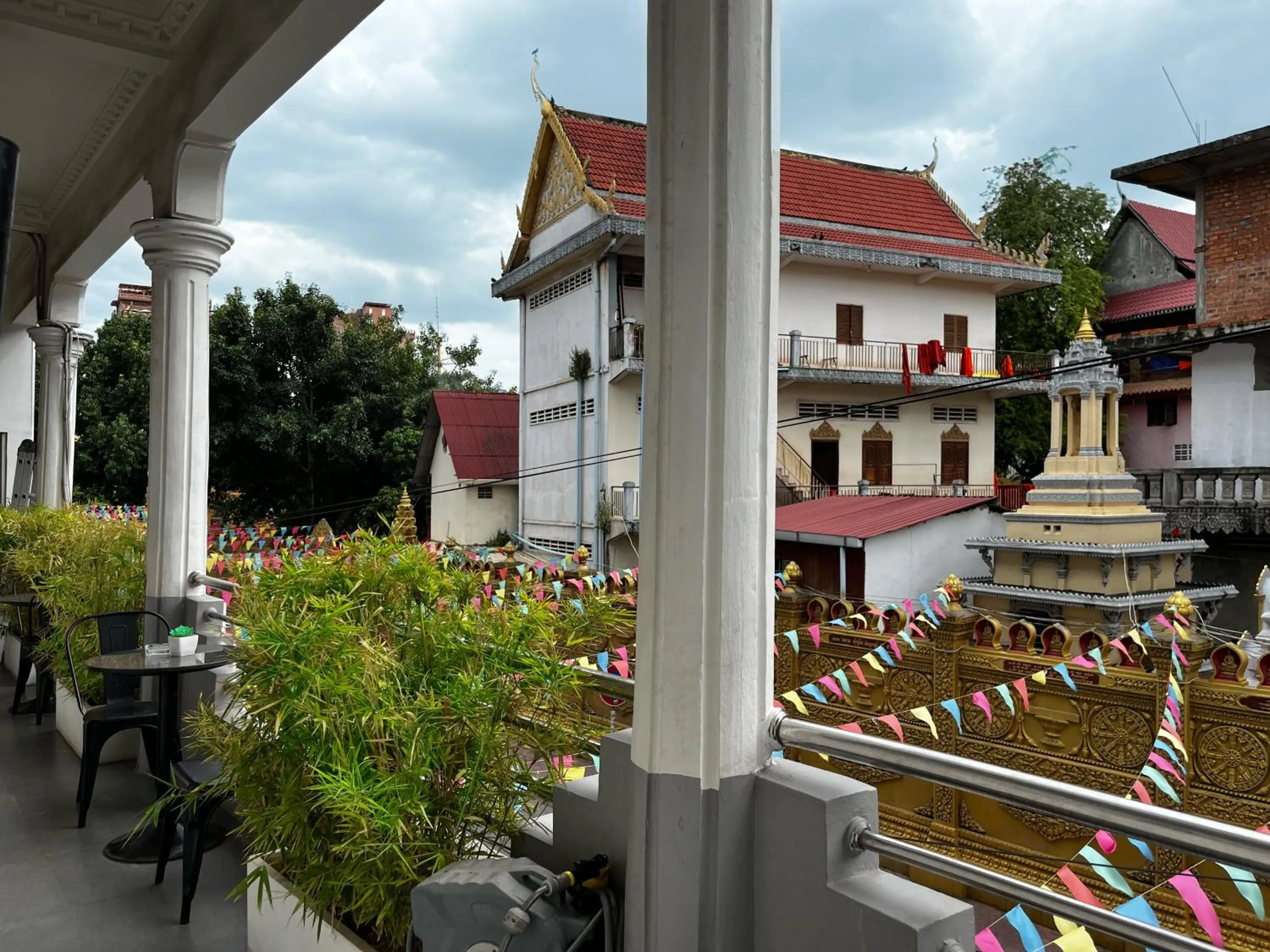 Balcony/Terrace in Sun Chakra Boutique Hotel - 50m to Museum & Royal Palace & Walking street