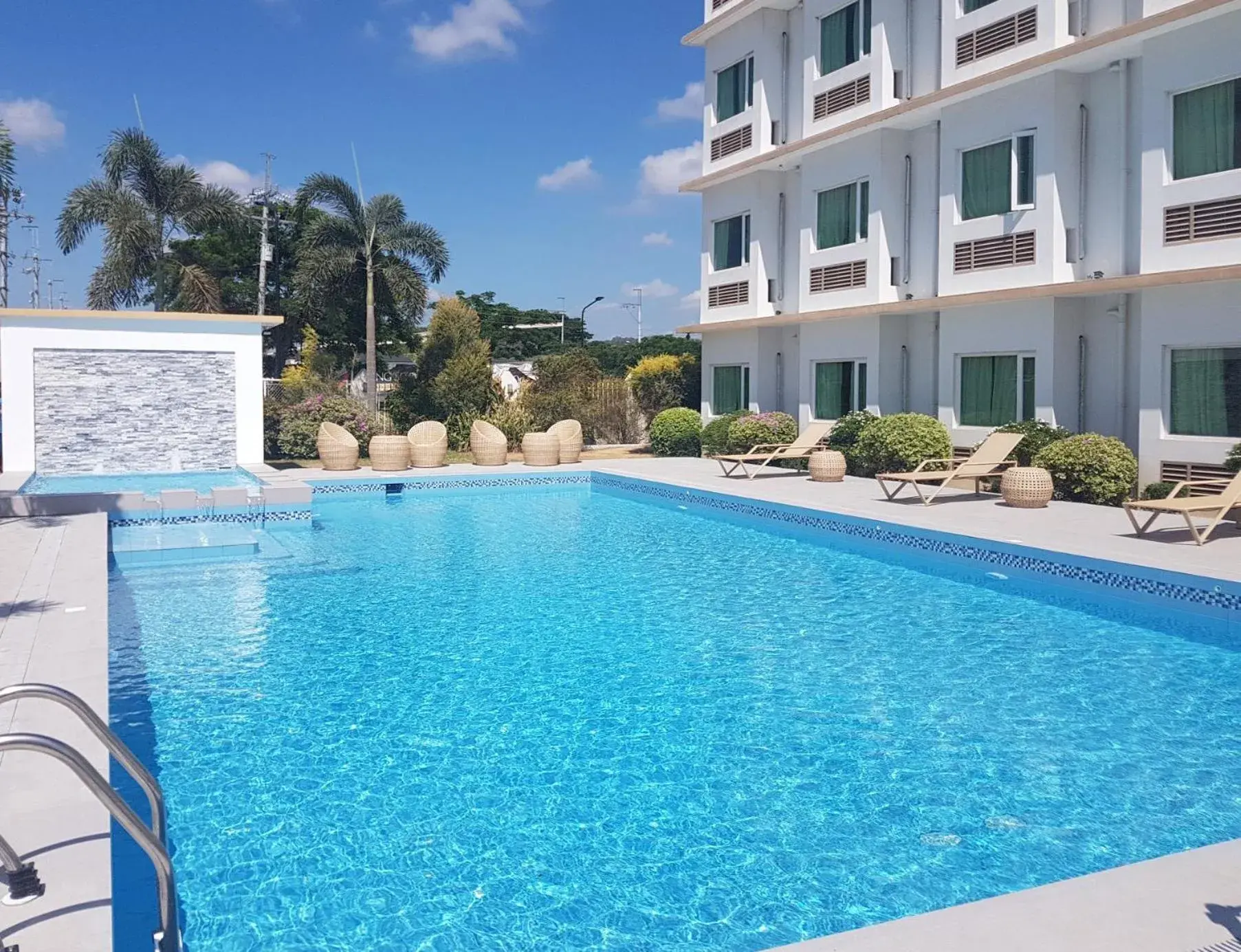 Swimming pool in Microtel by Wyndham South Forbes near Nuvali Swimming pool in Microtel by Wyndham South Forbes near Nuvali