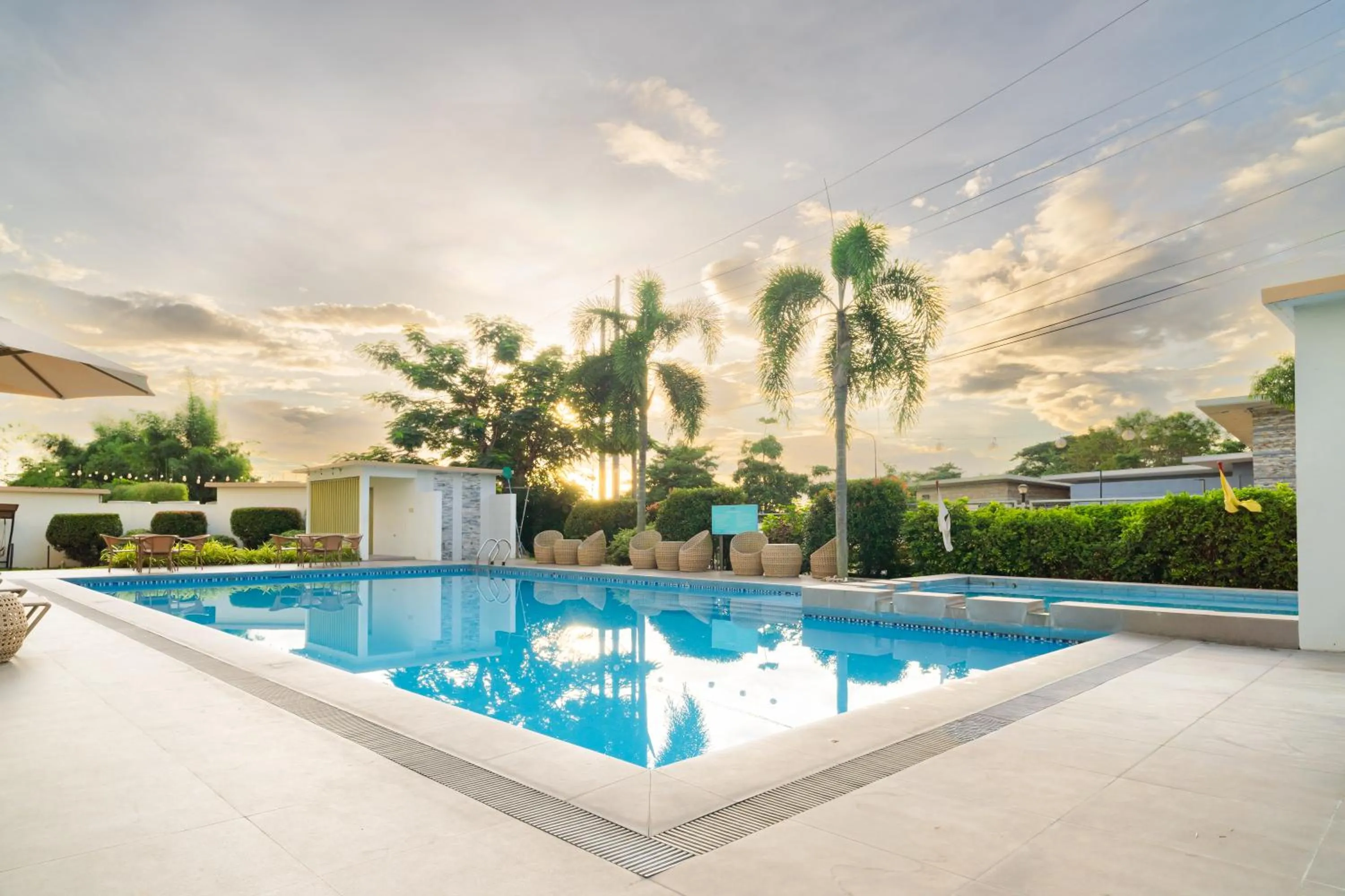 Pool view in Microtel by Wyndham South Forbes near Nuvali