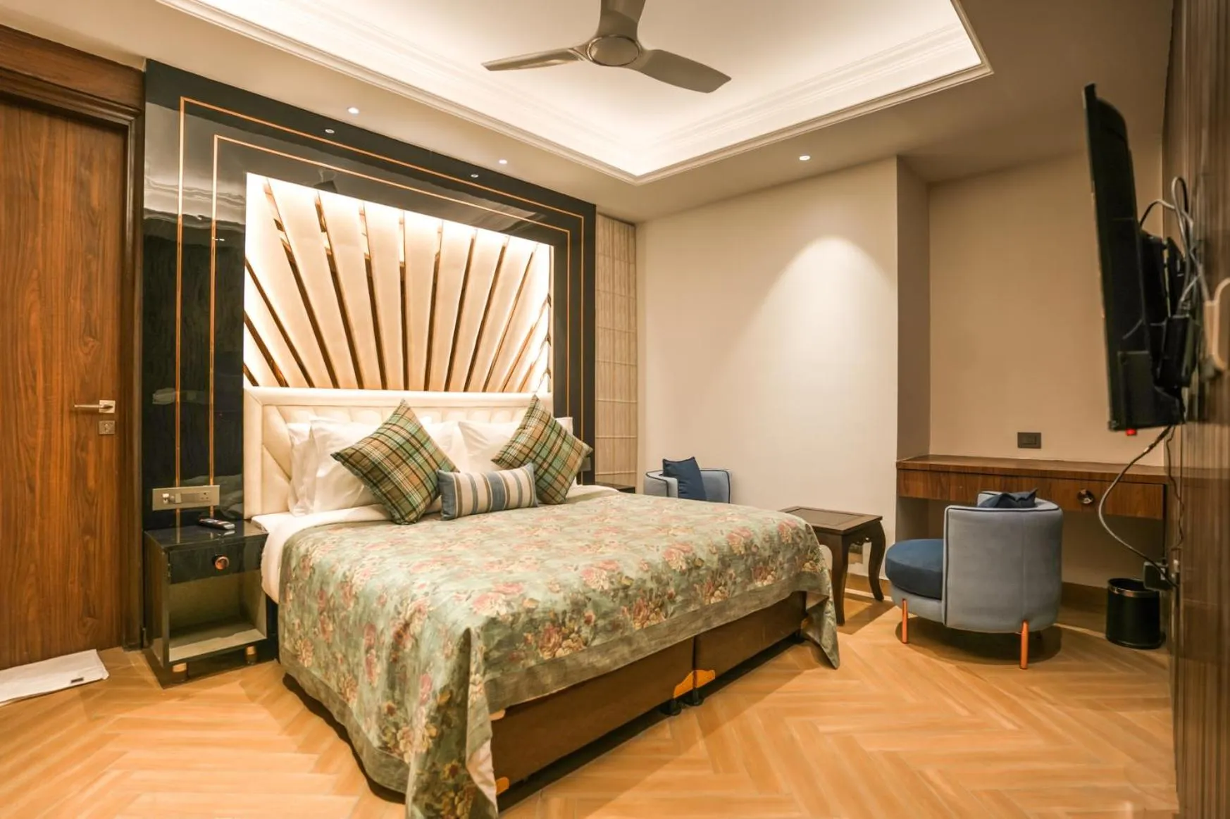Bedroom, Bed in Atithi House