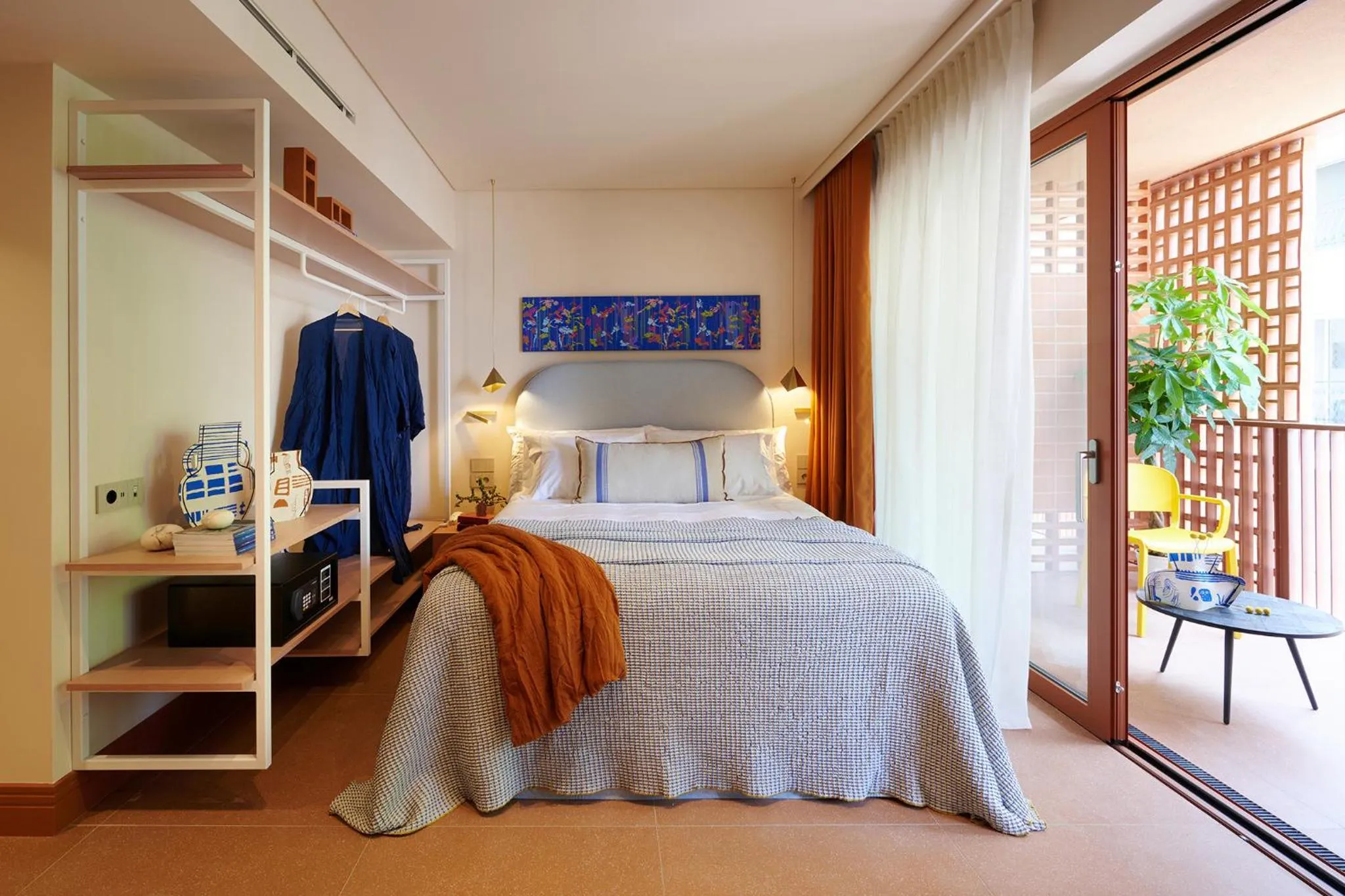 Balcony/Terrace, Bed in LOOM ATHENS