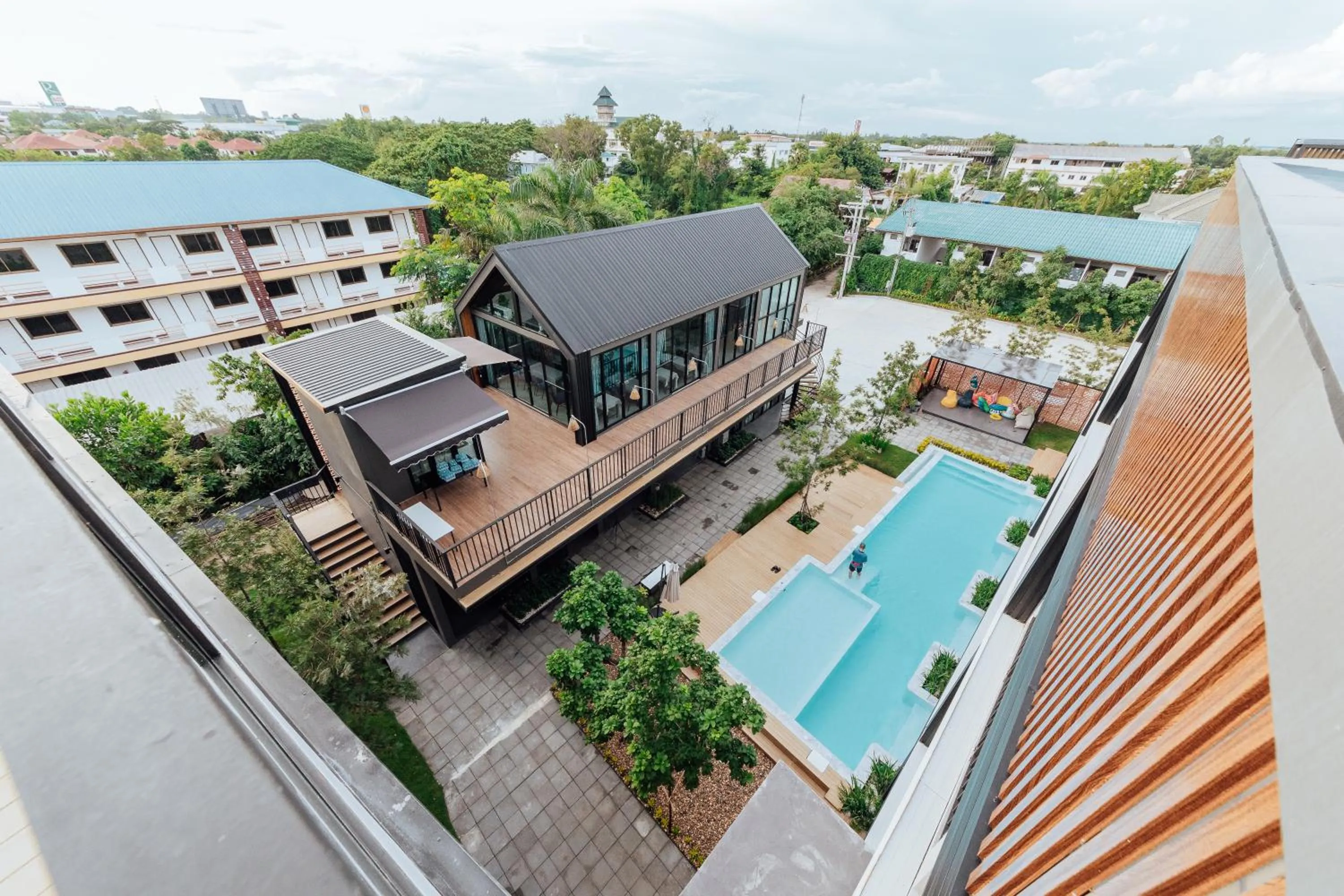 Bird's eye view in Phu sakon ville hotel