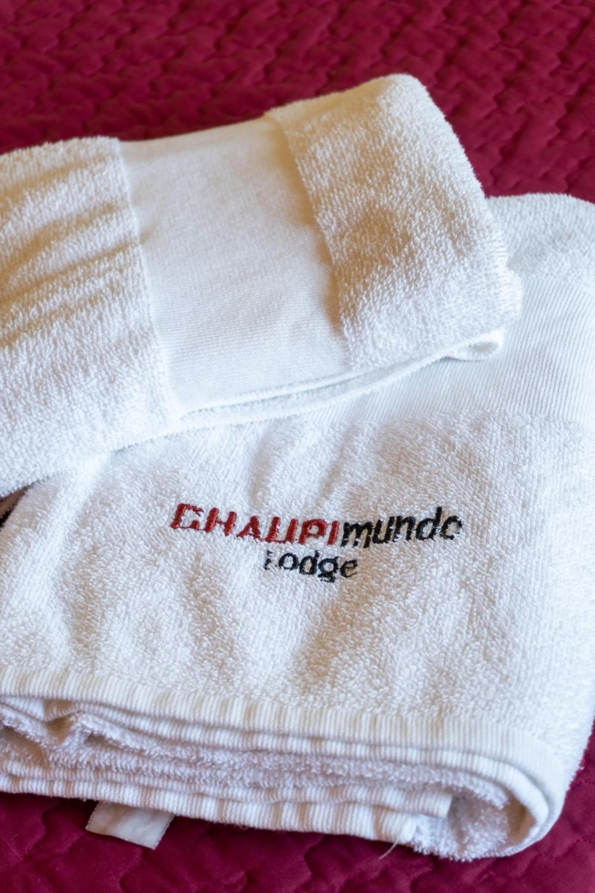 towels in Chaupimundo Lodge