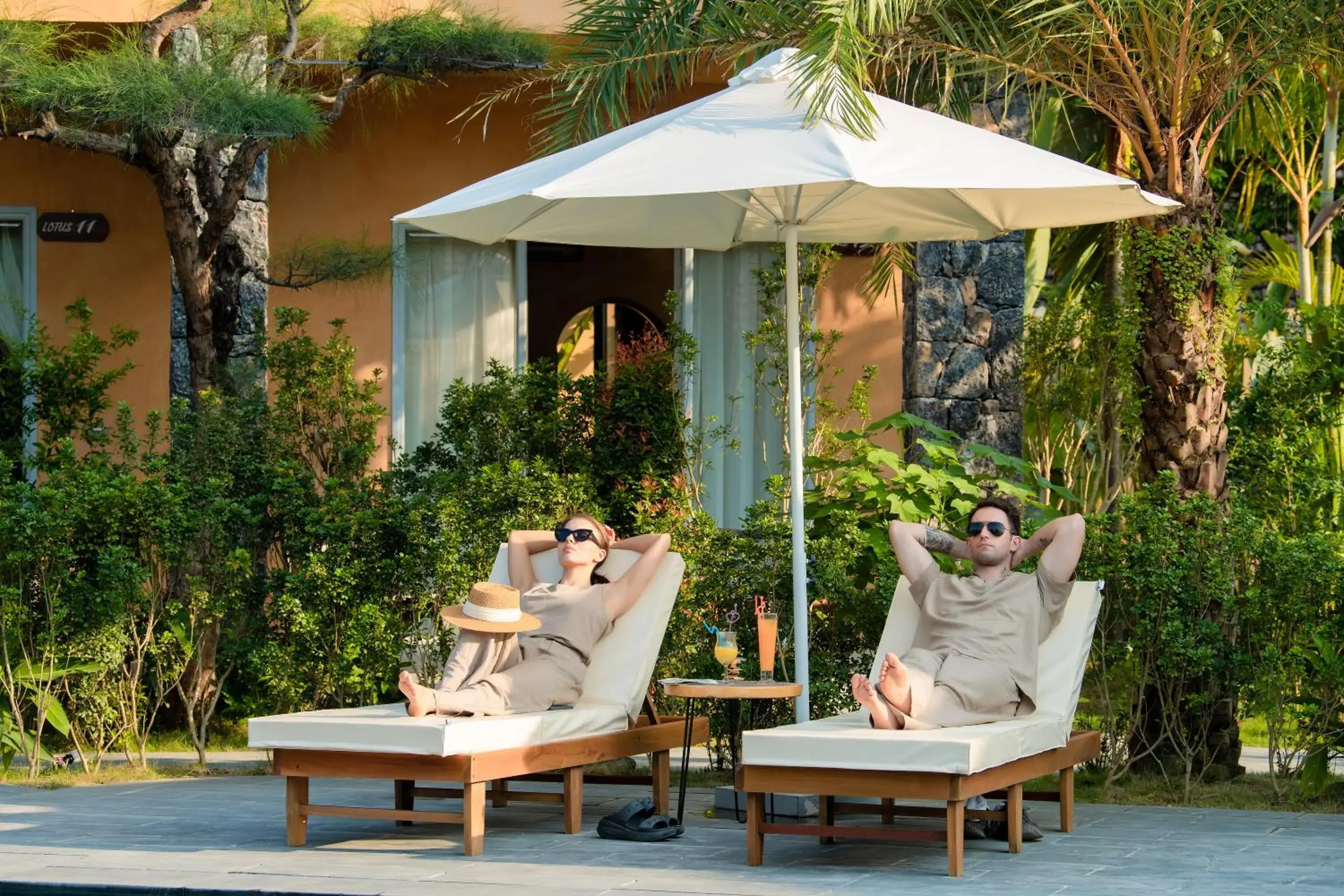 sunbed in Tam Coc Retreat Ninh Binh sunbed in Tam Coc Retreat Ninh Binh