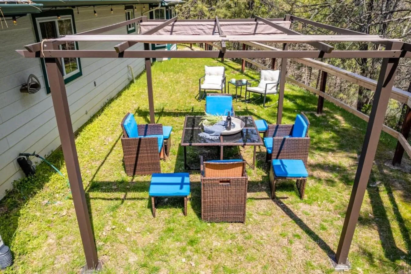 Garden in Manic Mountain Forest Cabin 3 miles from Bass Lake