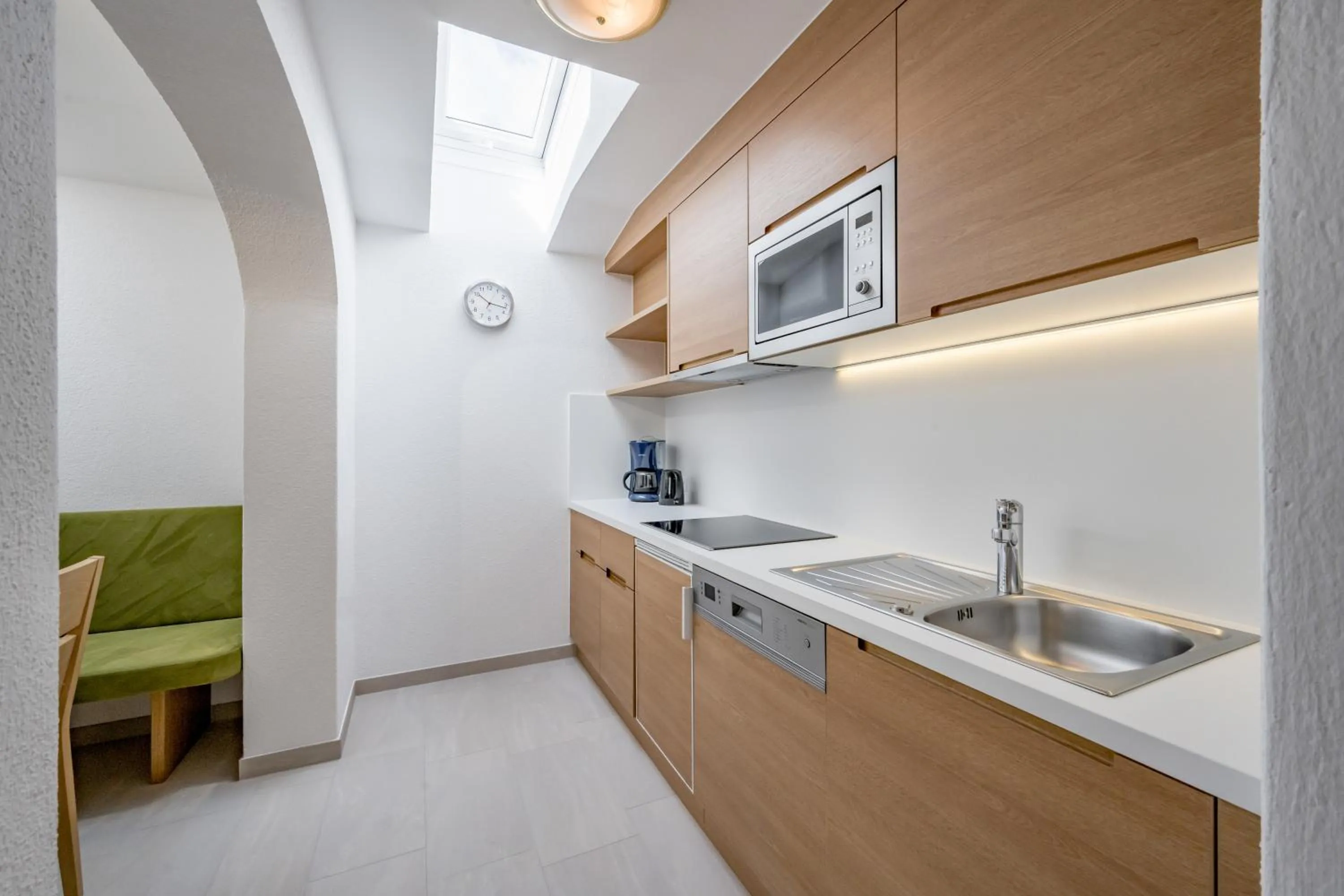 Kitchen or kitchenette in Apart Hotel Garni Wieser