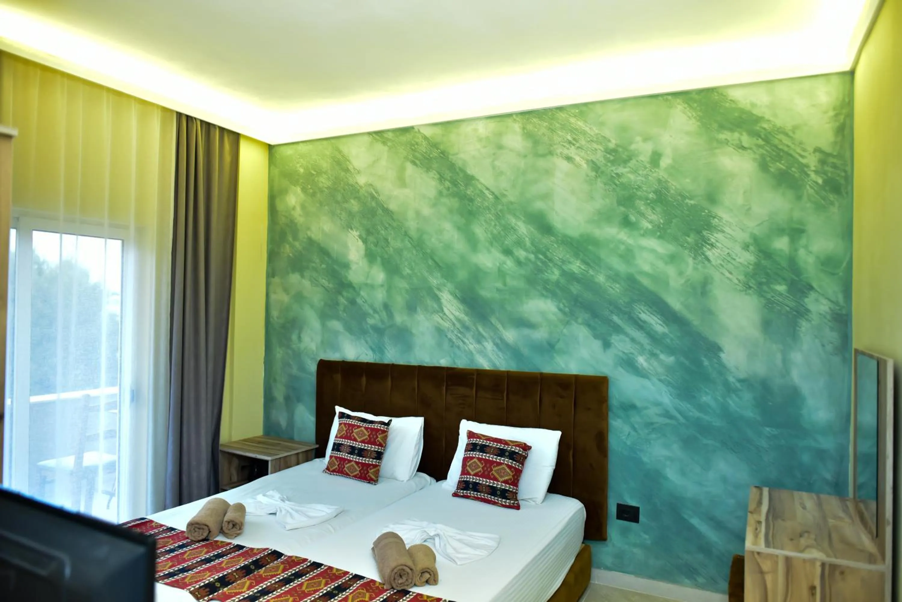 Bedroom, Bed in TE BUJTINA HOTEL- Cozy Stay with Traditional Breakfast Near Beach