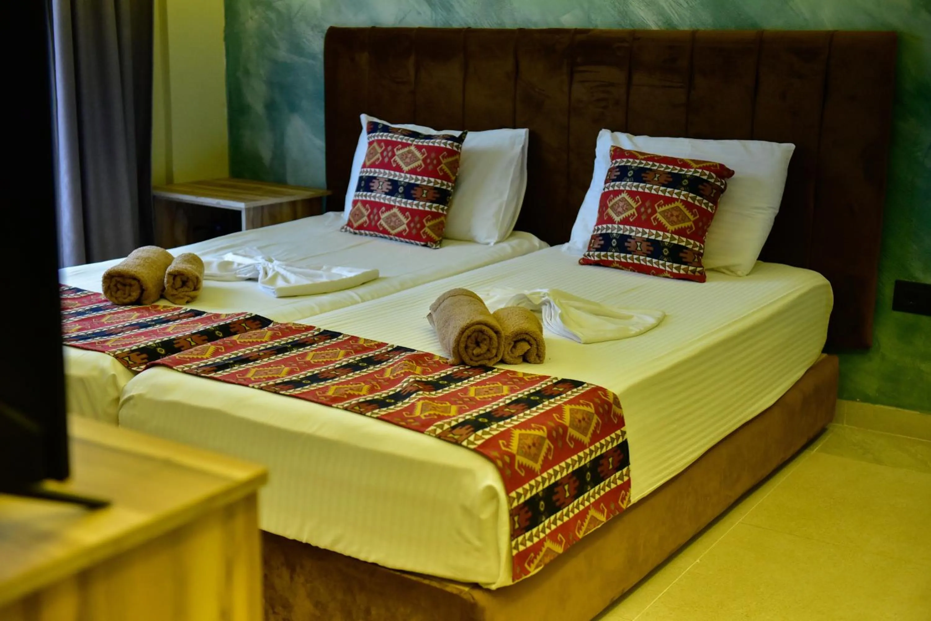Bedroom, Bed in TE BUJTINA HOTEL- Cozy Stay with Traditional Breakfast Near Beach