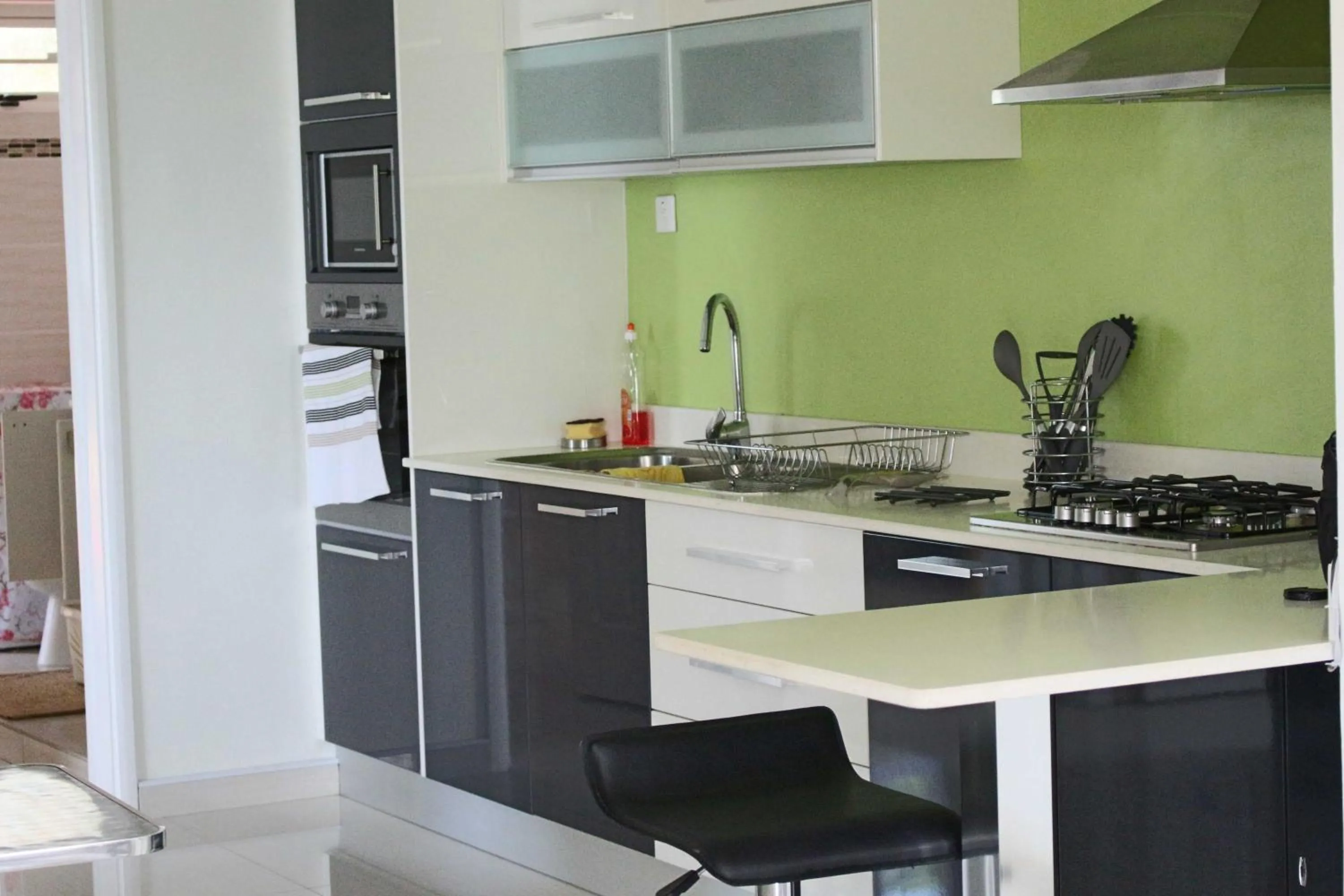 Kitchen or kitchenette in Twins Apartments Flic en Flac Beach