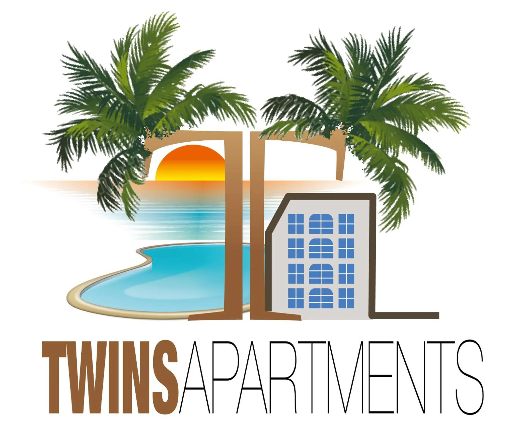 Property logo or sign in Twins Apartments Flic en Flac Beach