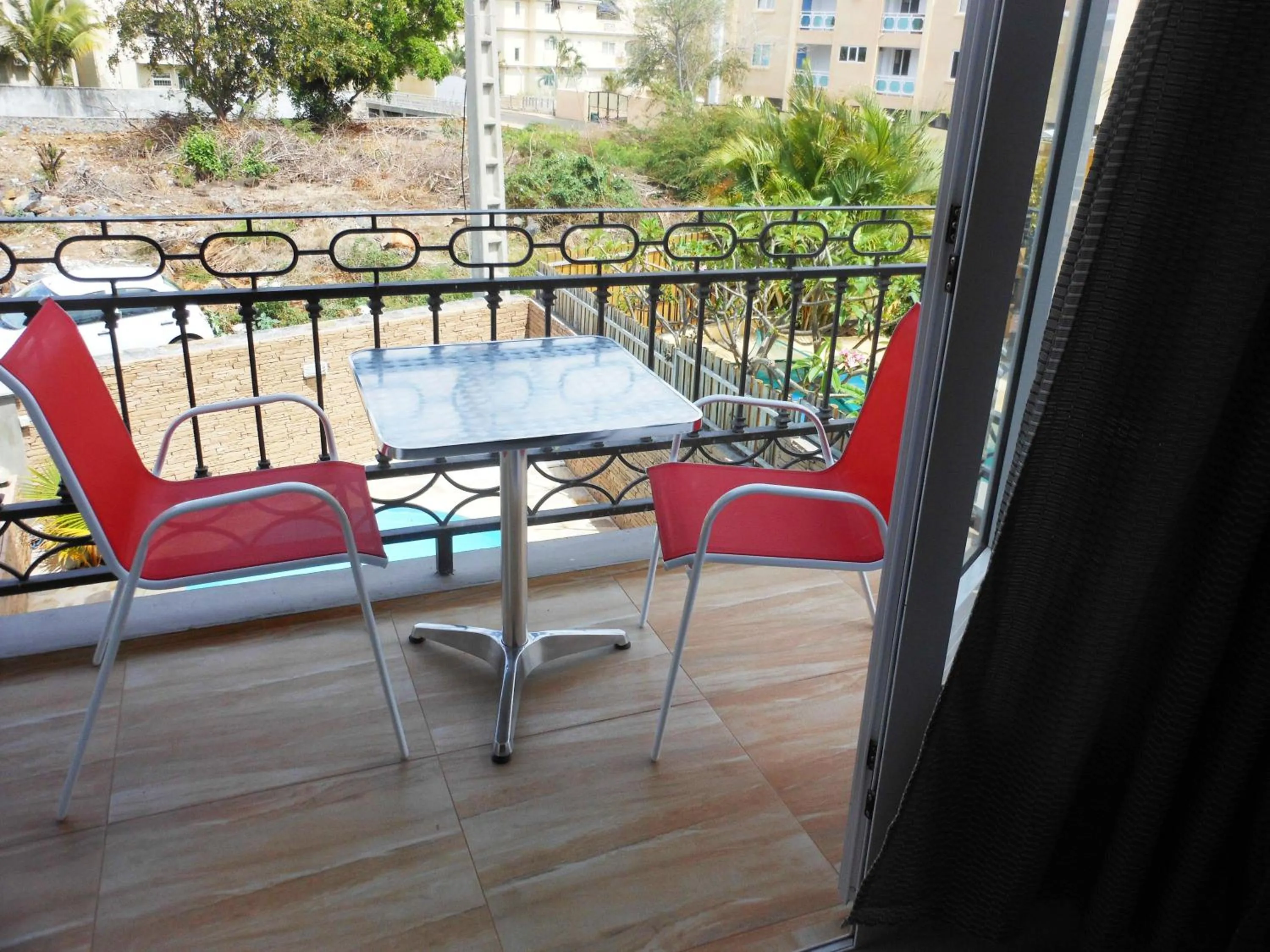 Balcony/Terrace in Twins Apartments Flic en Flac Beach