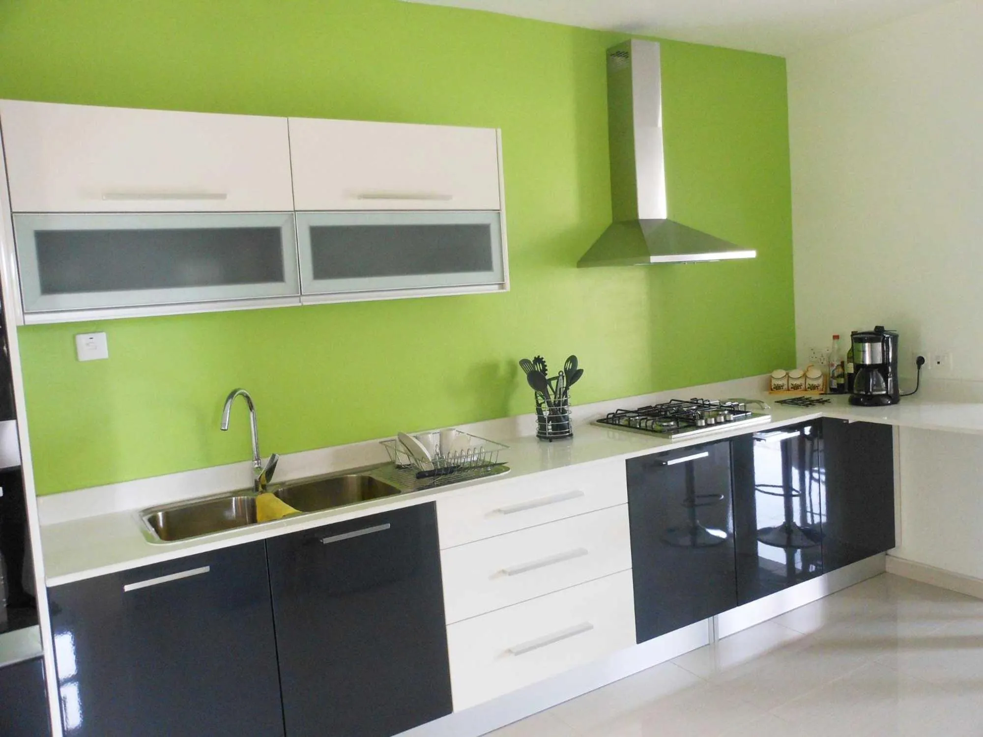 Kitchen or kitchenette in Twins Apartments Flic en Flac Beach