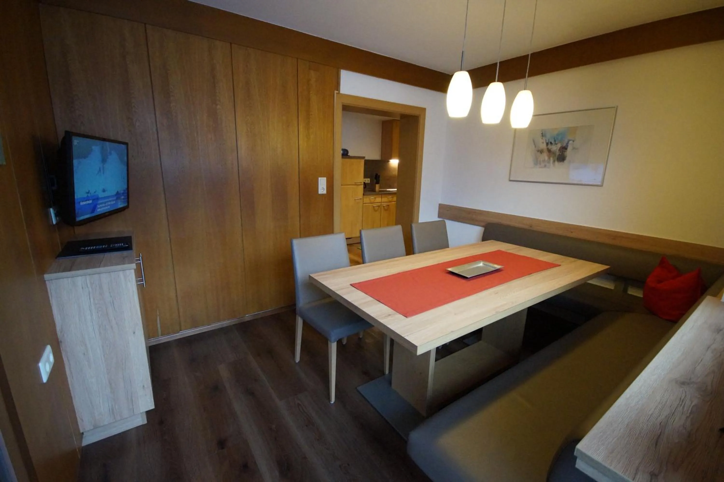 Dining area in Appartement Gästehaus Aloisia