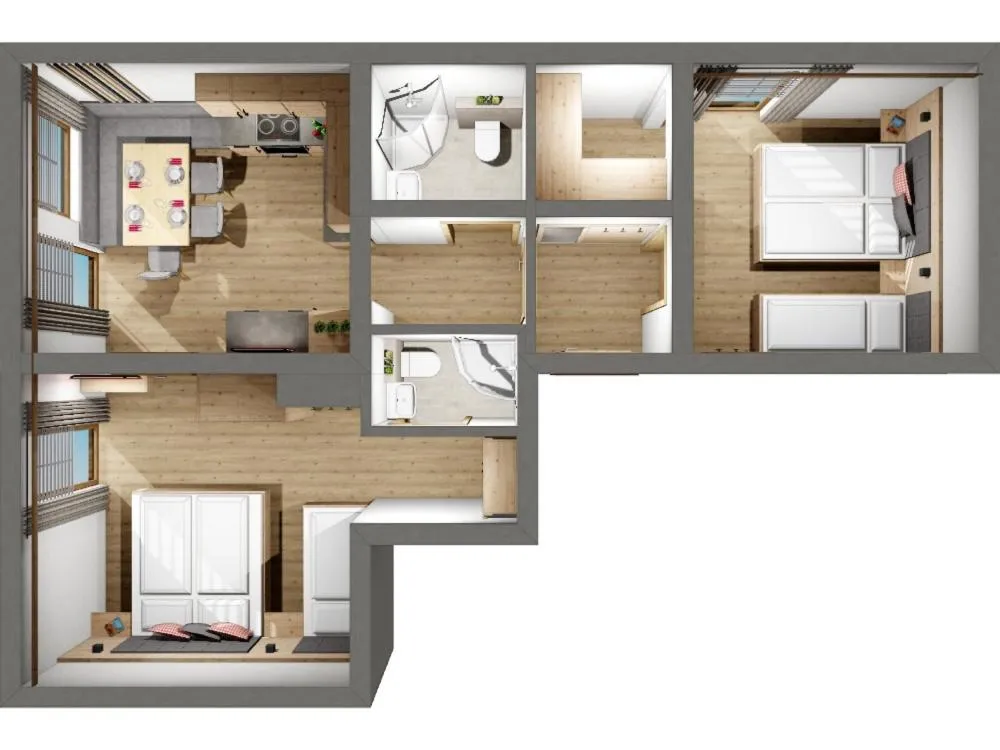 Floor plan in Appartement Gästehaus Aloisia