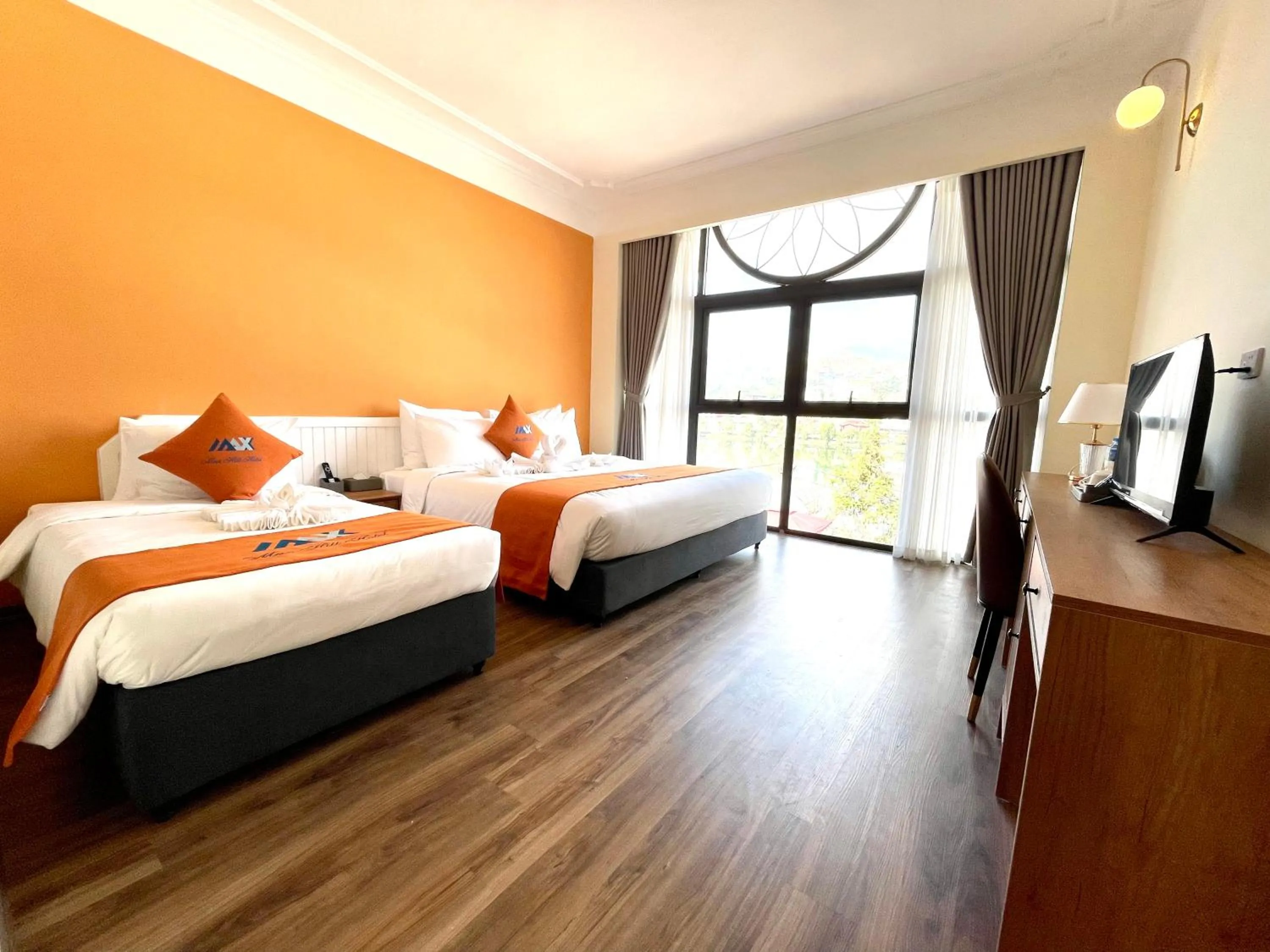 Bed in Sapa Legacy Hotel