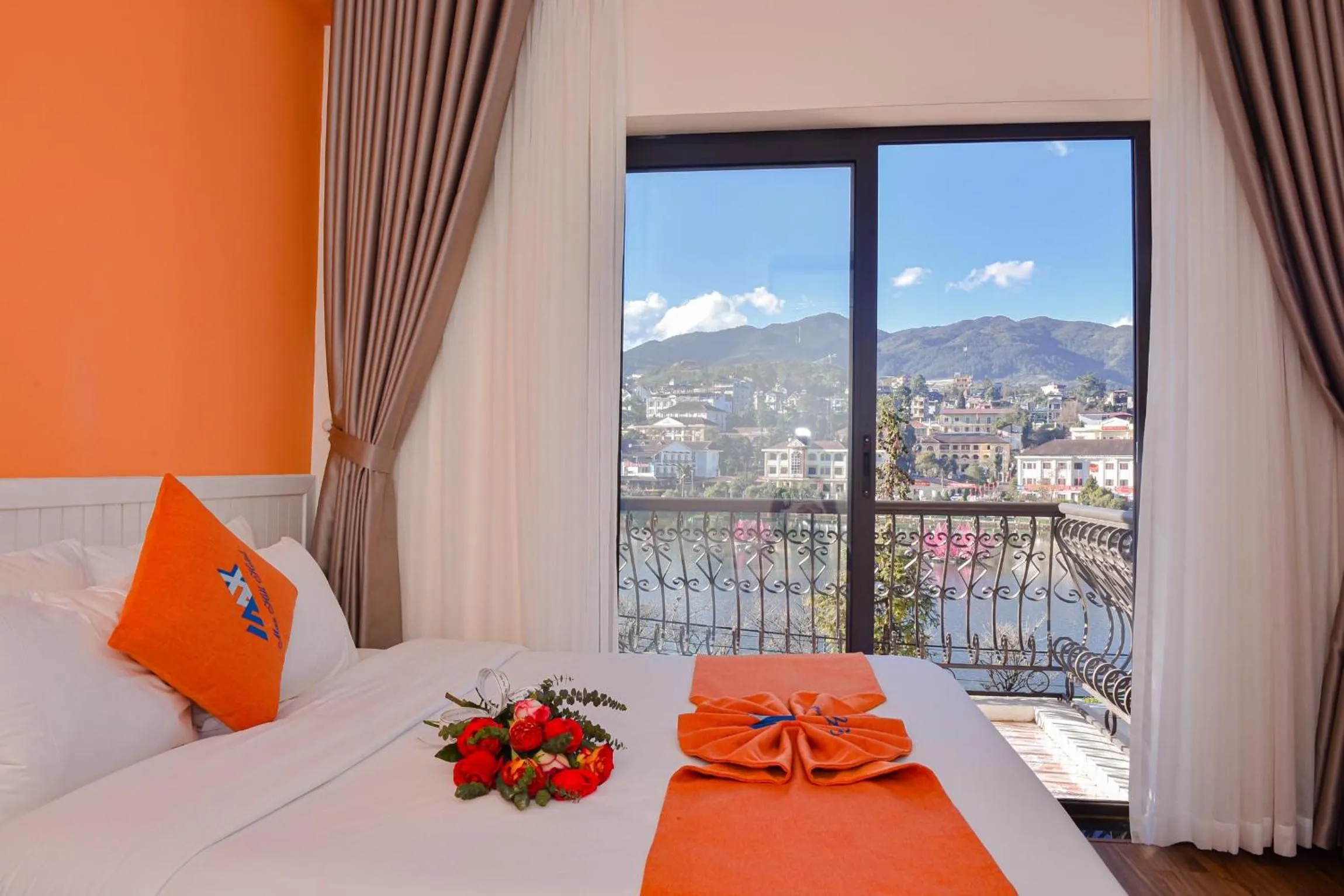 Bed in Sapa Legacy Hotel