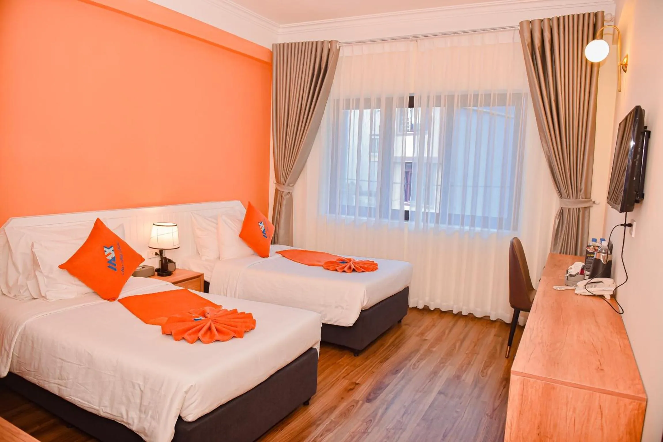 Bed in Sapa Legacy Hotel