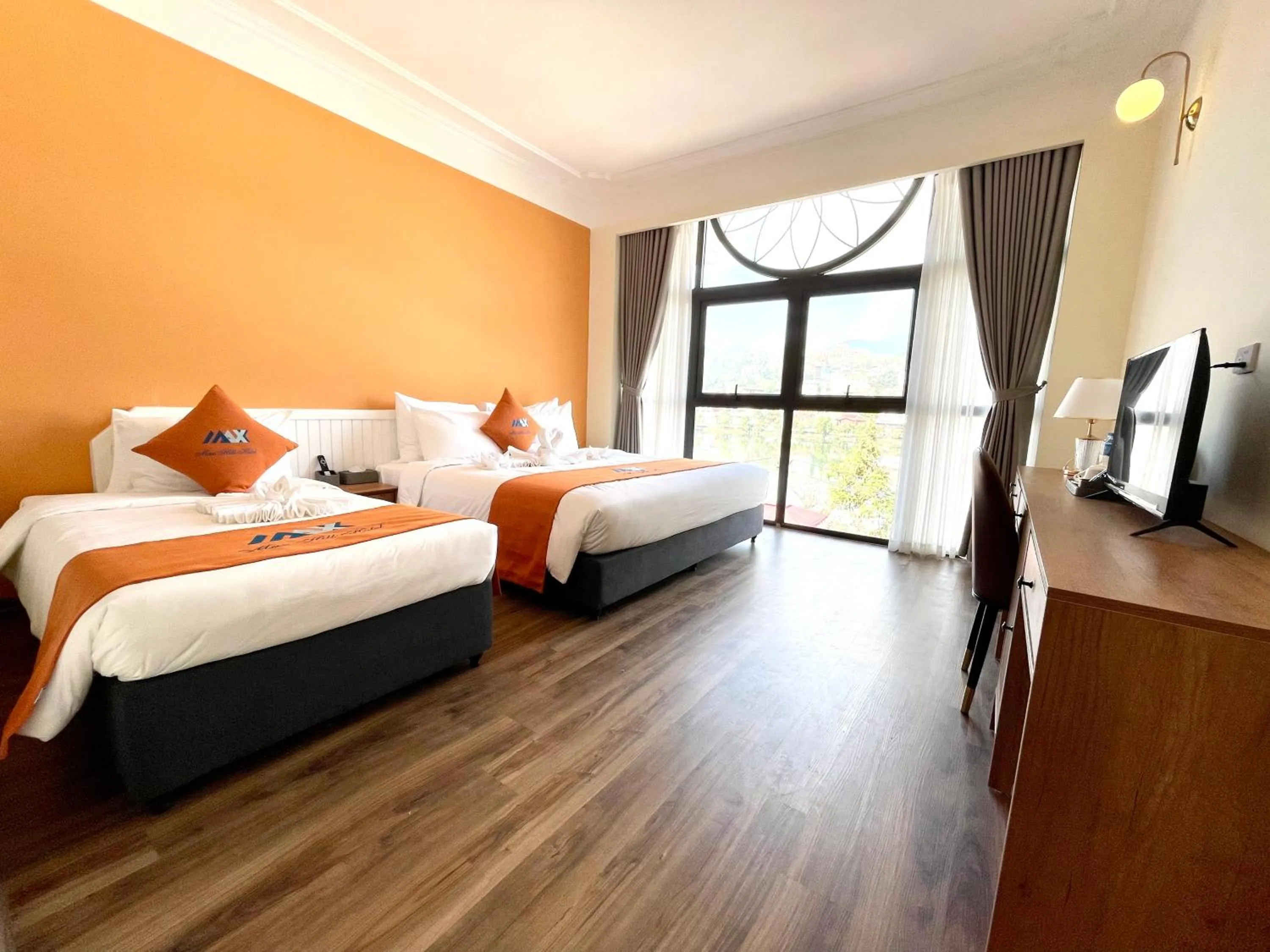 Bed in Sapa Legacy Hotel