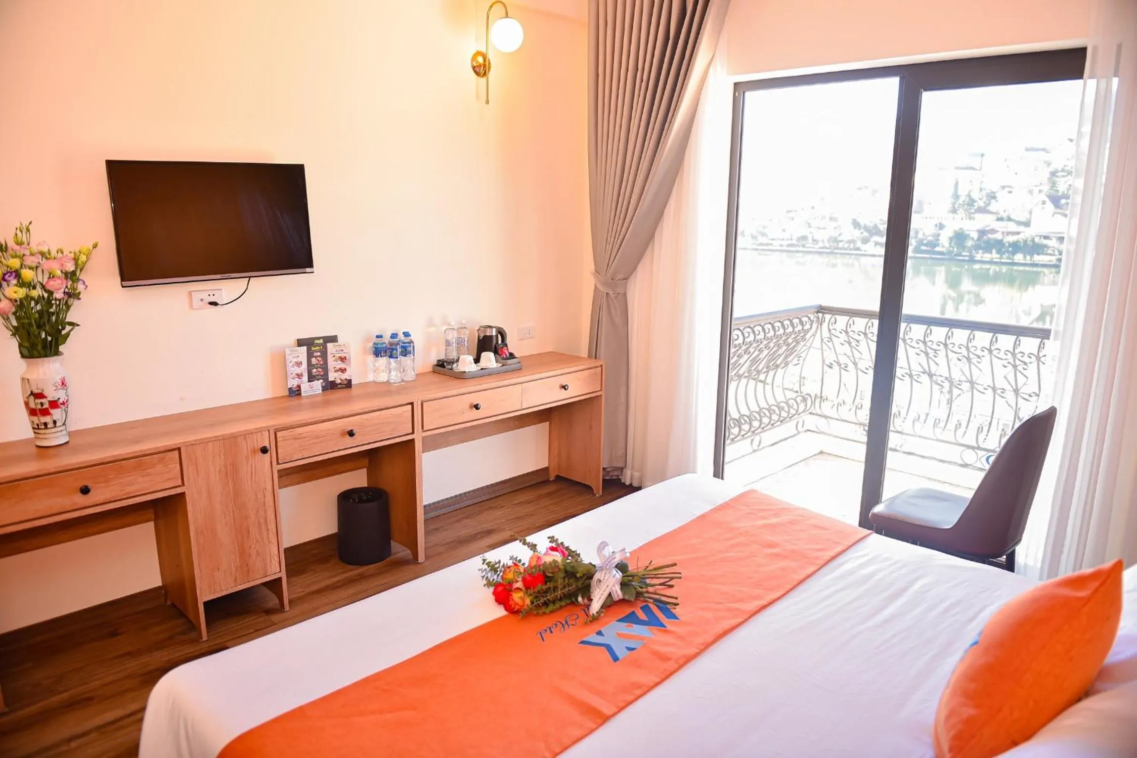 Bed in Sapa Legacy Hotel