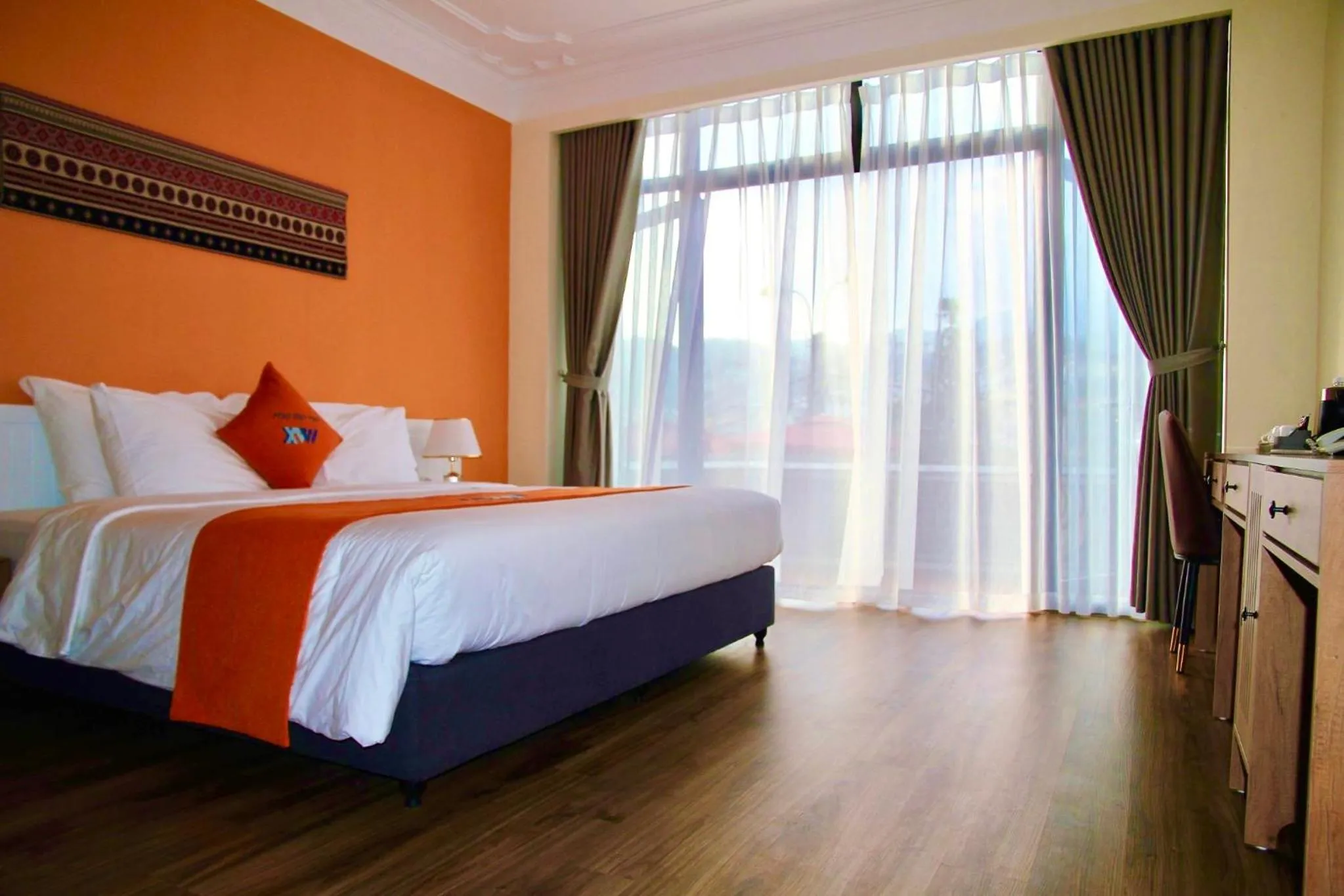 Bed in Sapa Legacy Hotel