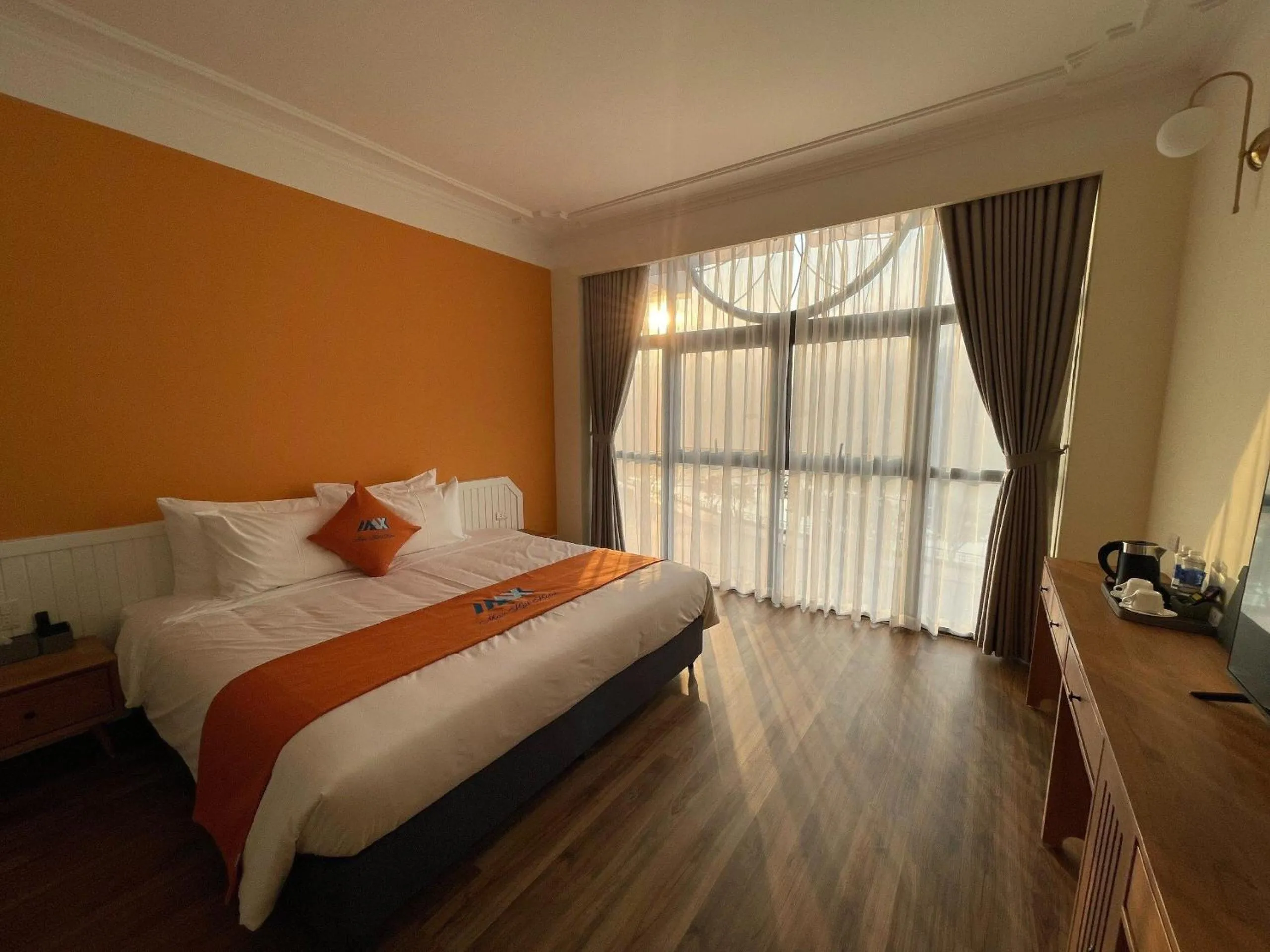 Bed in Sapa Legacy Hotel