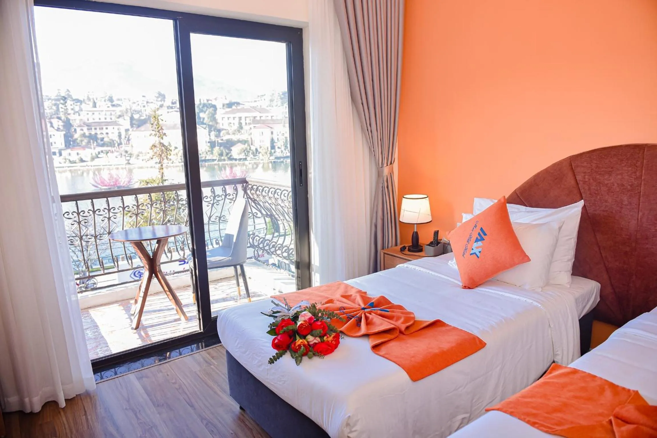 Bed in Sapa Legacy Hotel