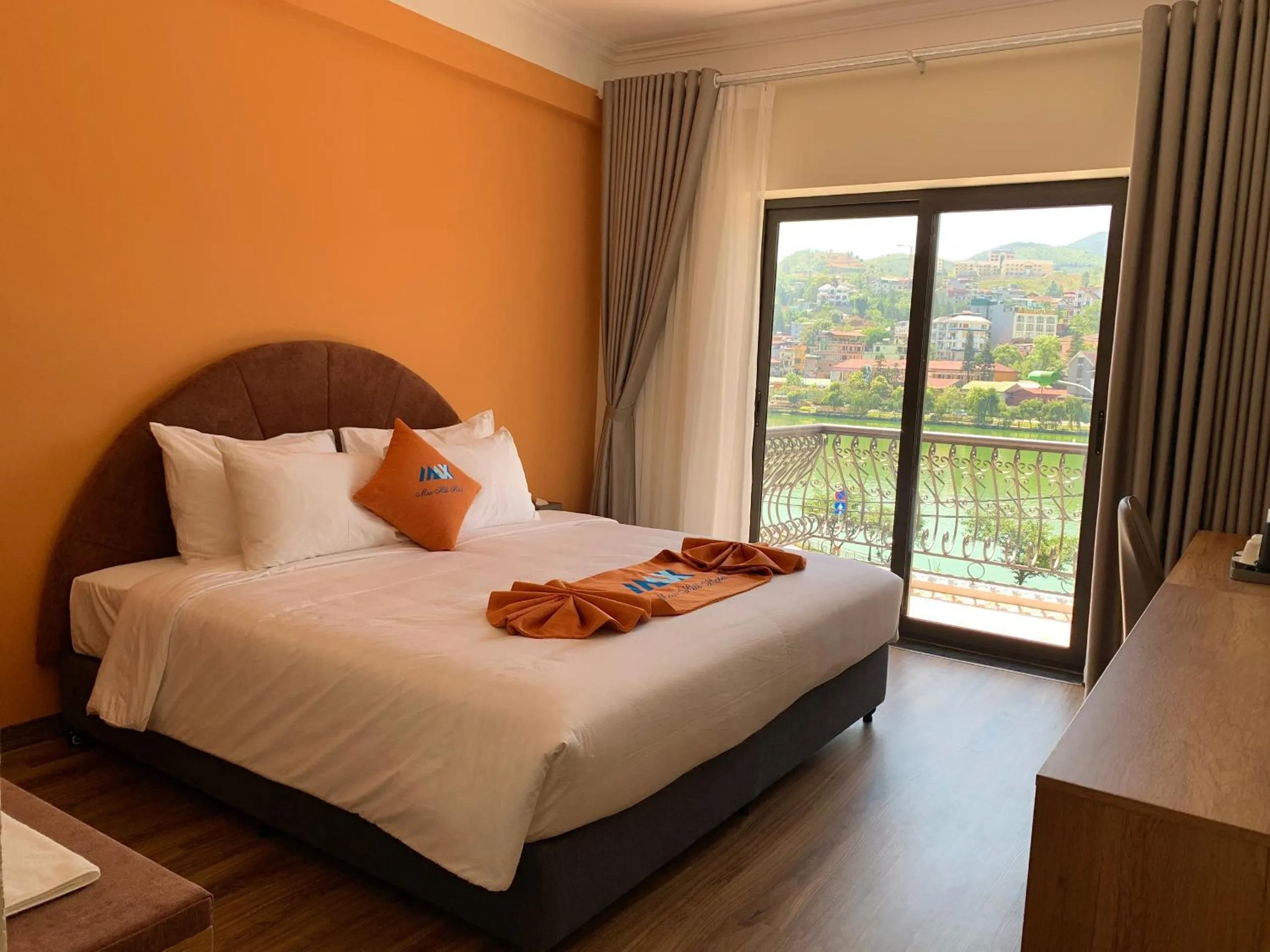 Bed in Sapa Legacy Hotel