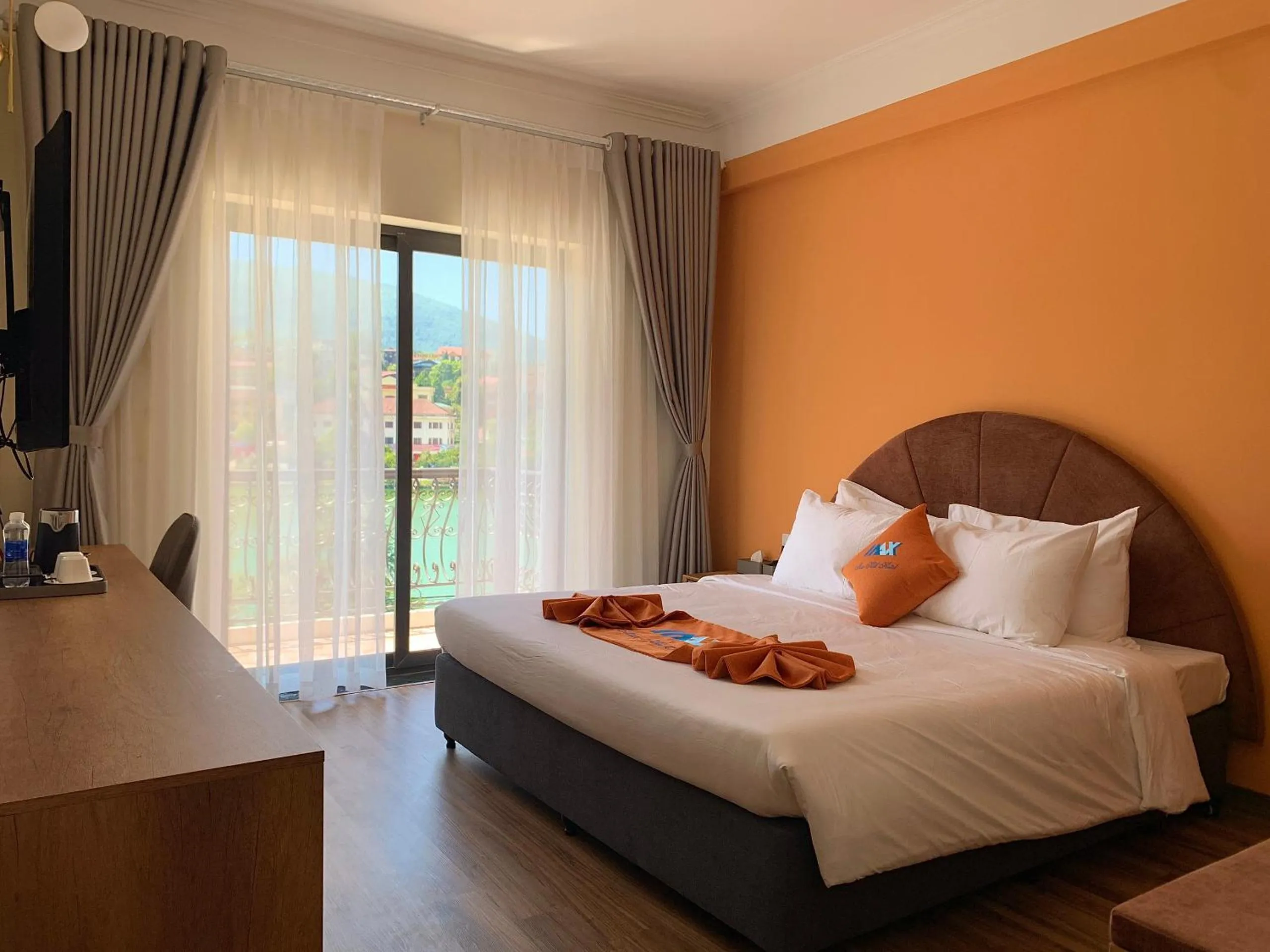 Bed in Sapa Legacy Hotel