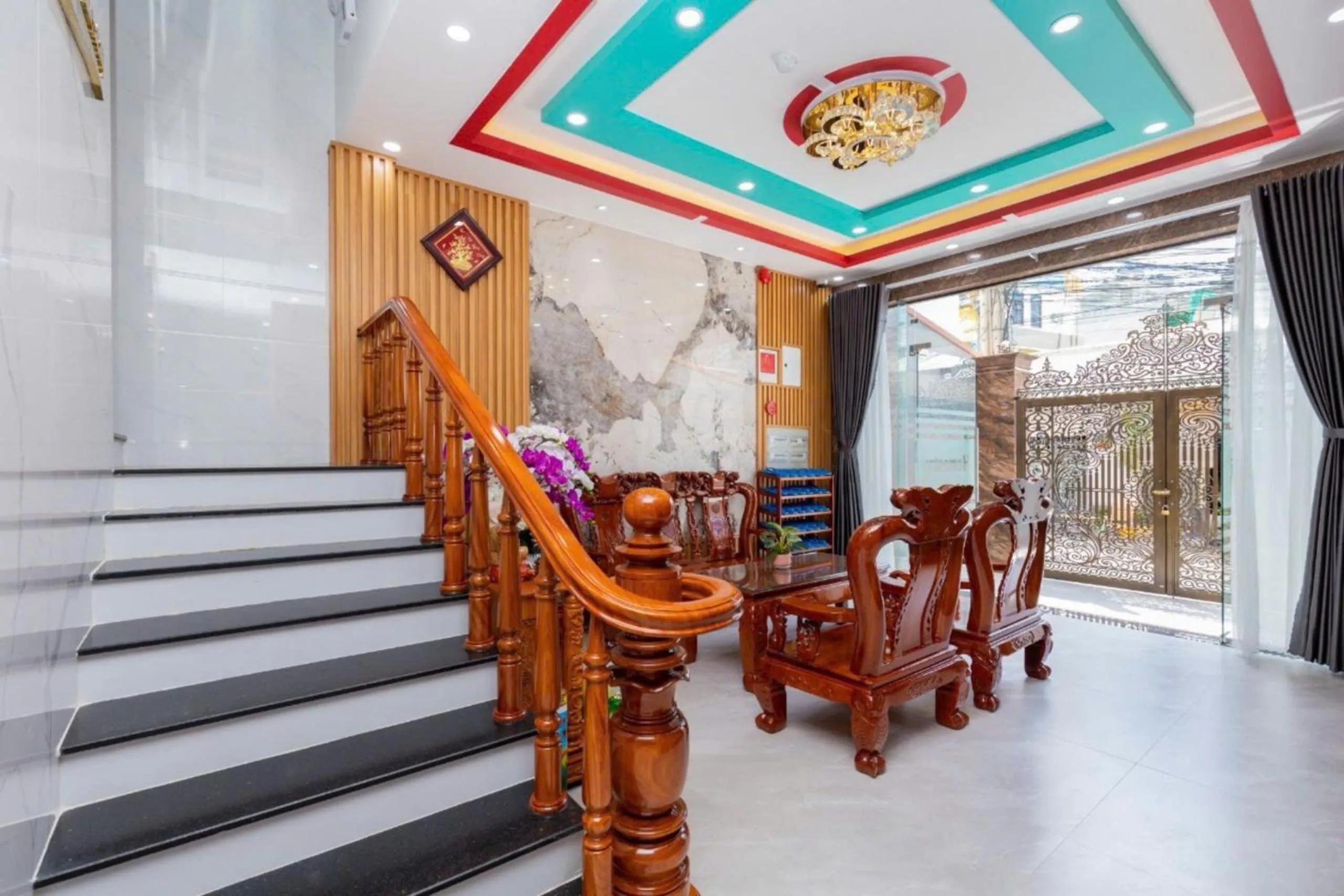 Living room in 126 Vung Tau Pool Villa Back Beach From 4 To 12 Rooms Options