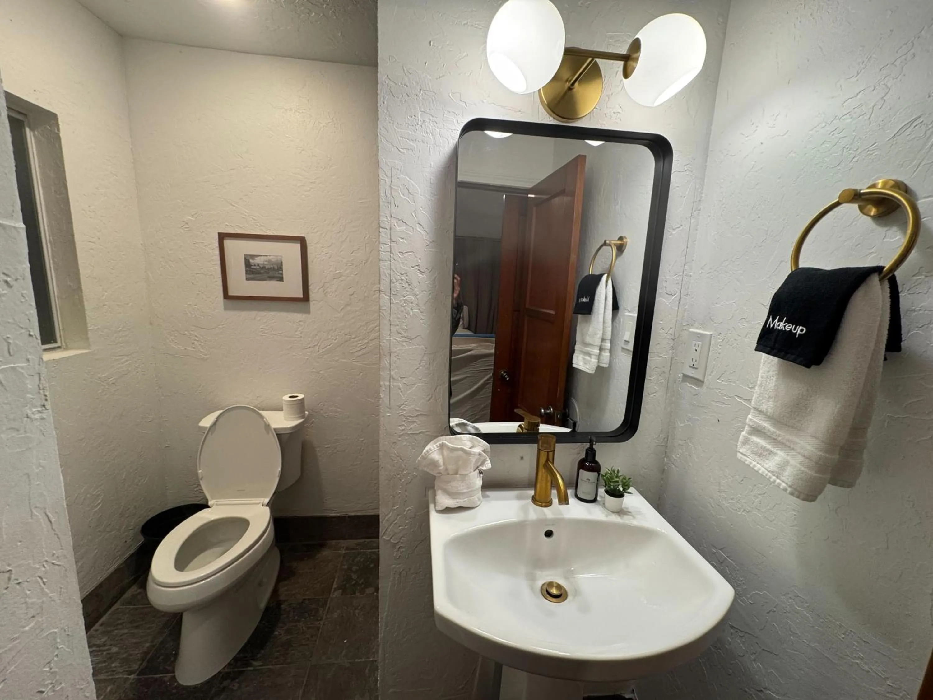 Bathroom in Three Pines Cabins