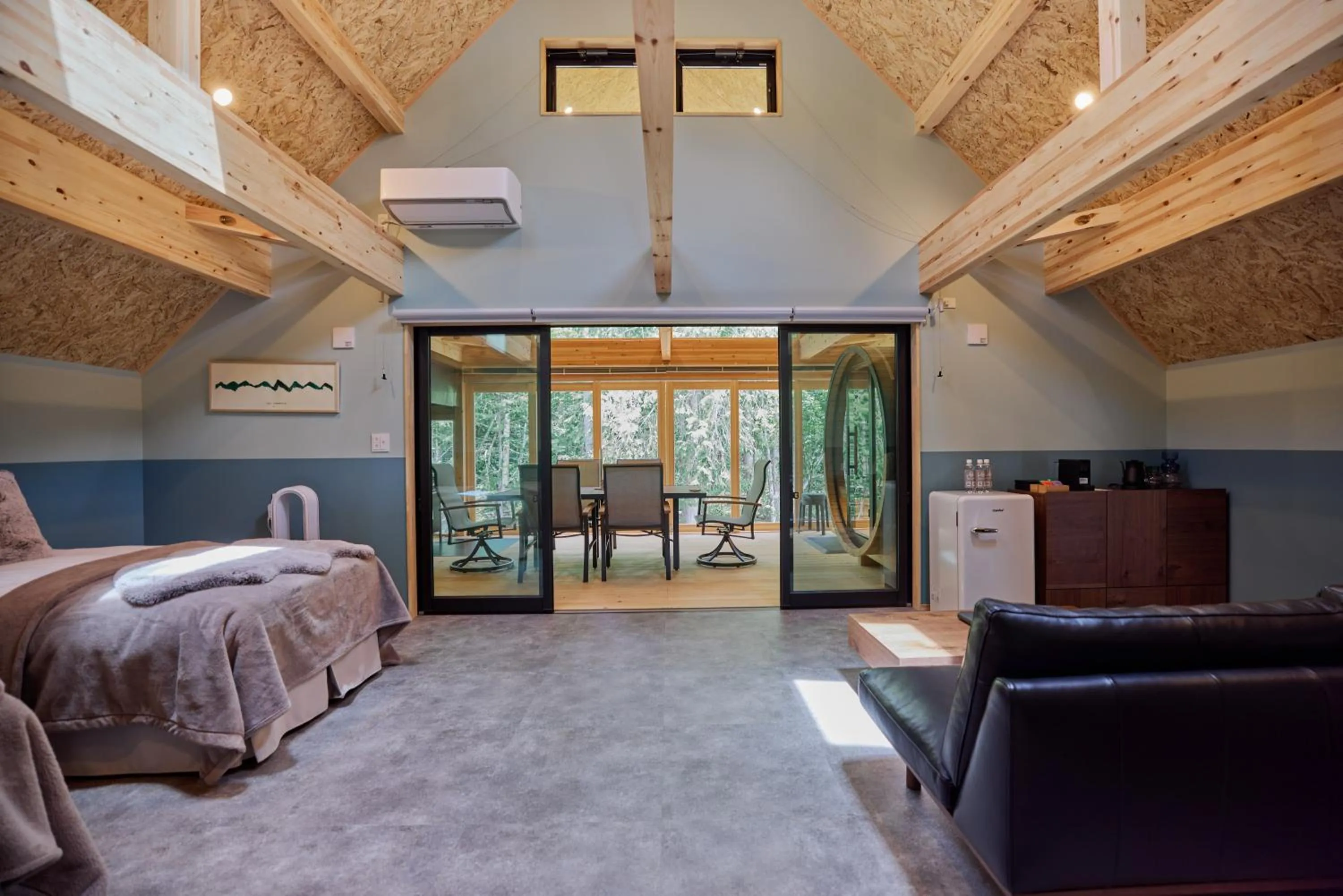 Bed in enico MtFuji Resort&Glamping