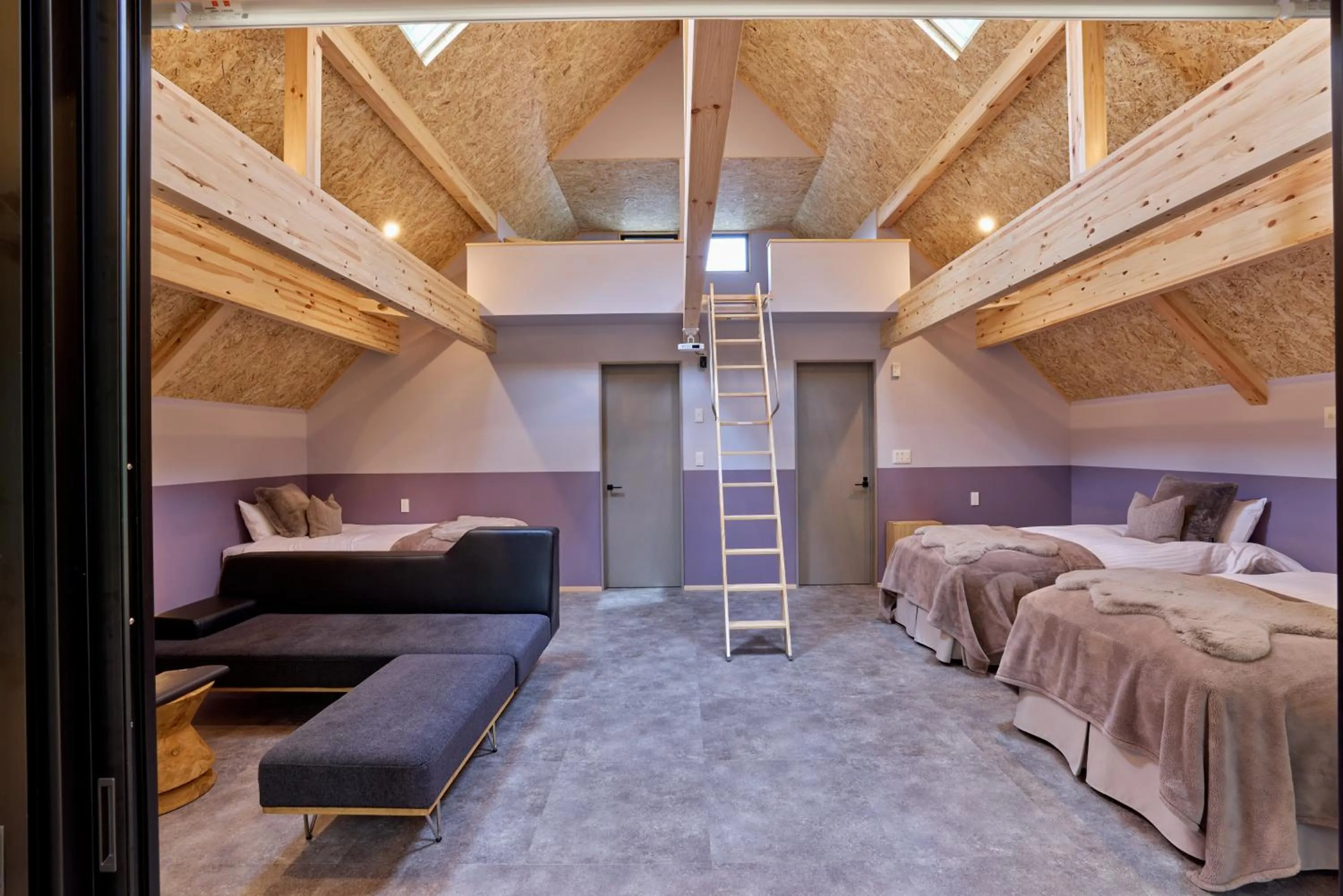 Bed in enico MtFuji Resort&Glamping