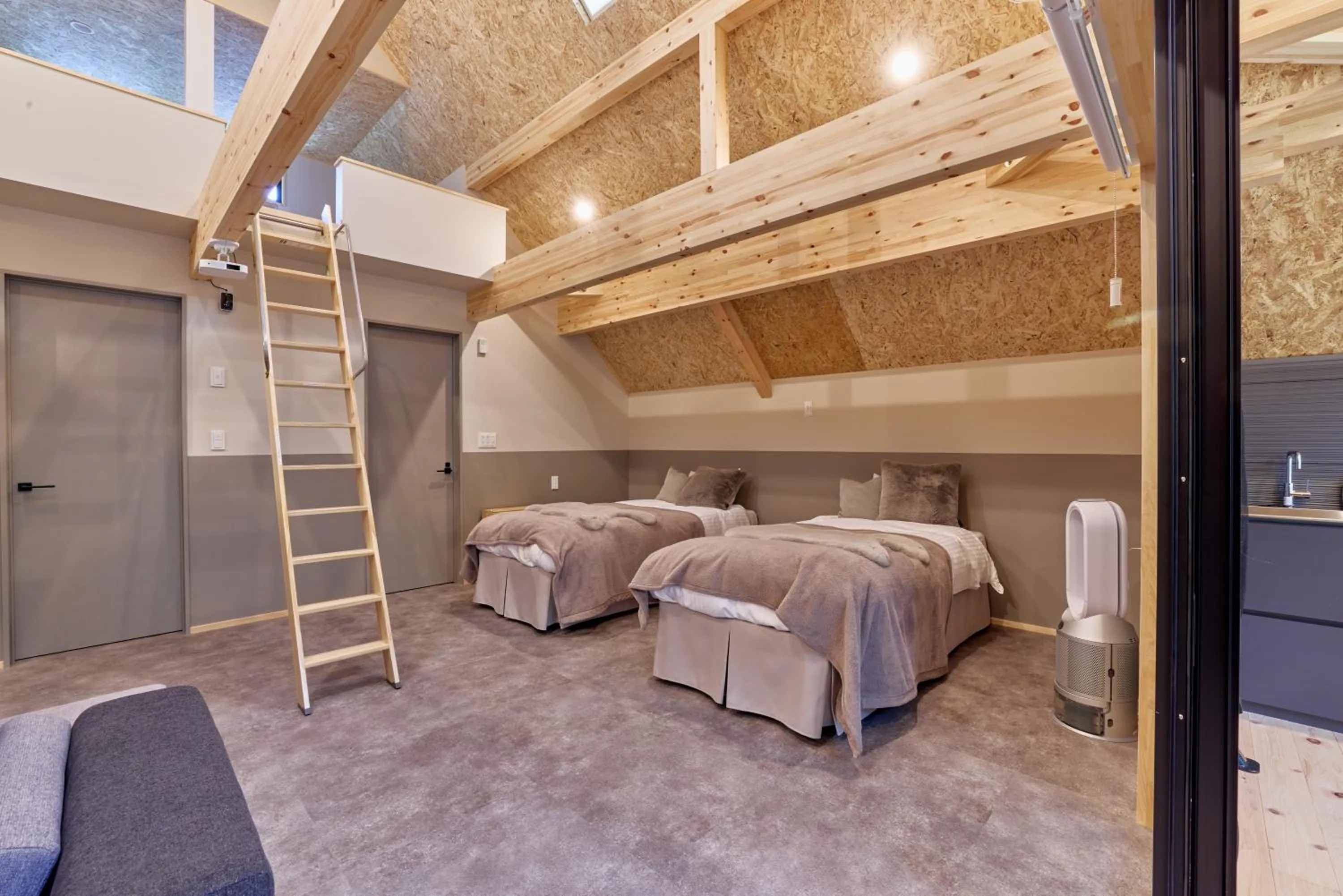 Bed in enico MtFuji Resort&Glamping