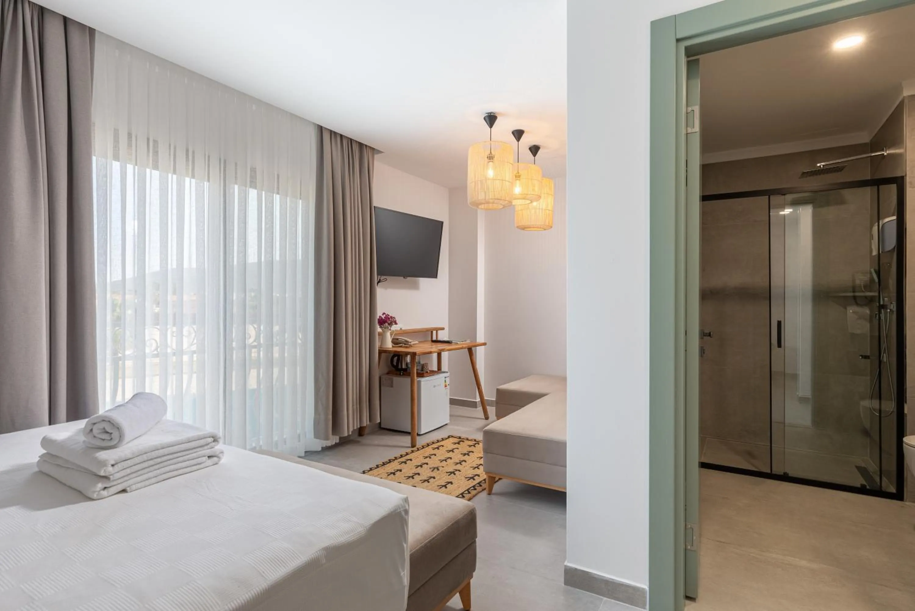 Bed in Cumbalıca Garden Hotel