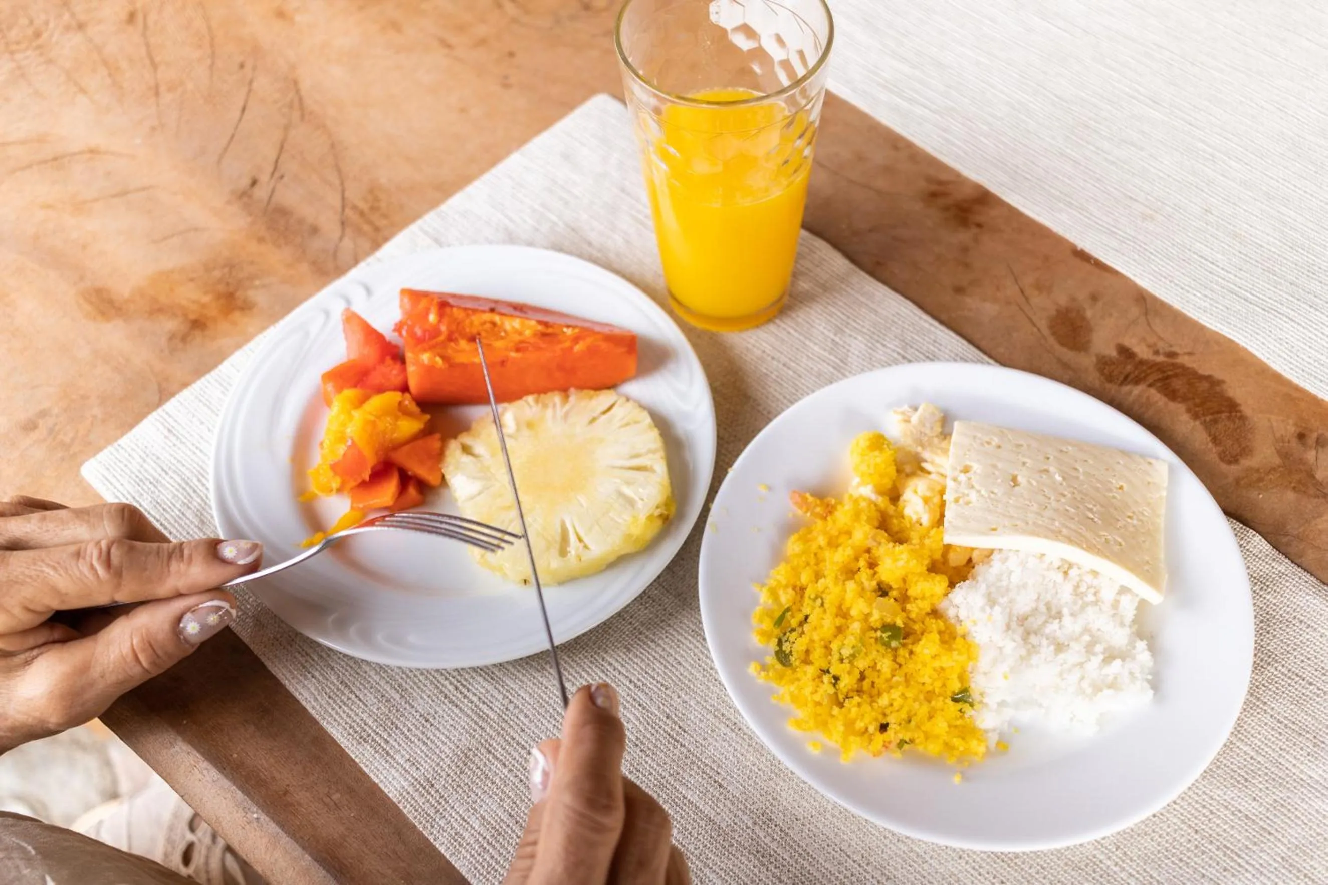 Food and drinks in Pousada Porto de Piranhas